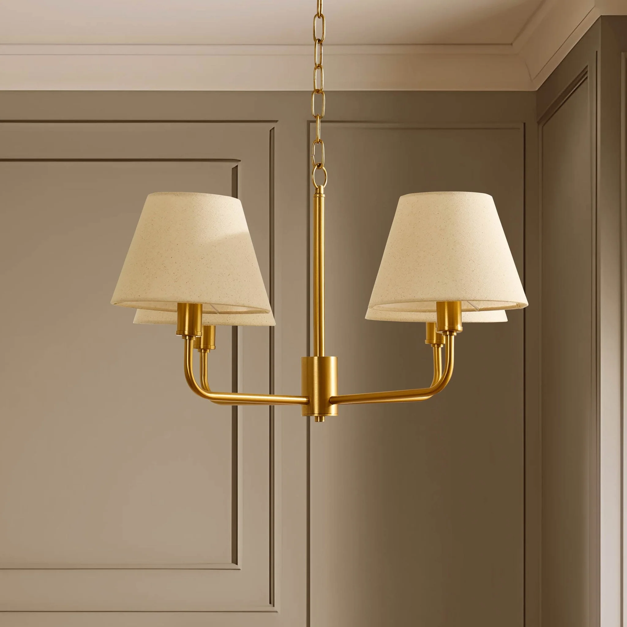 April 4 Light Pendant Chandelier - White/Bronze - Image 3
