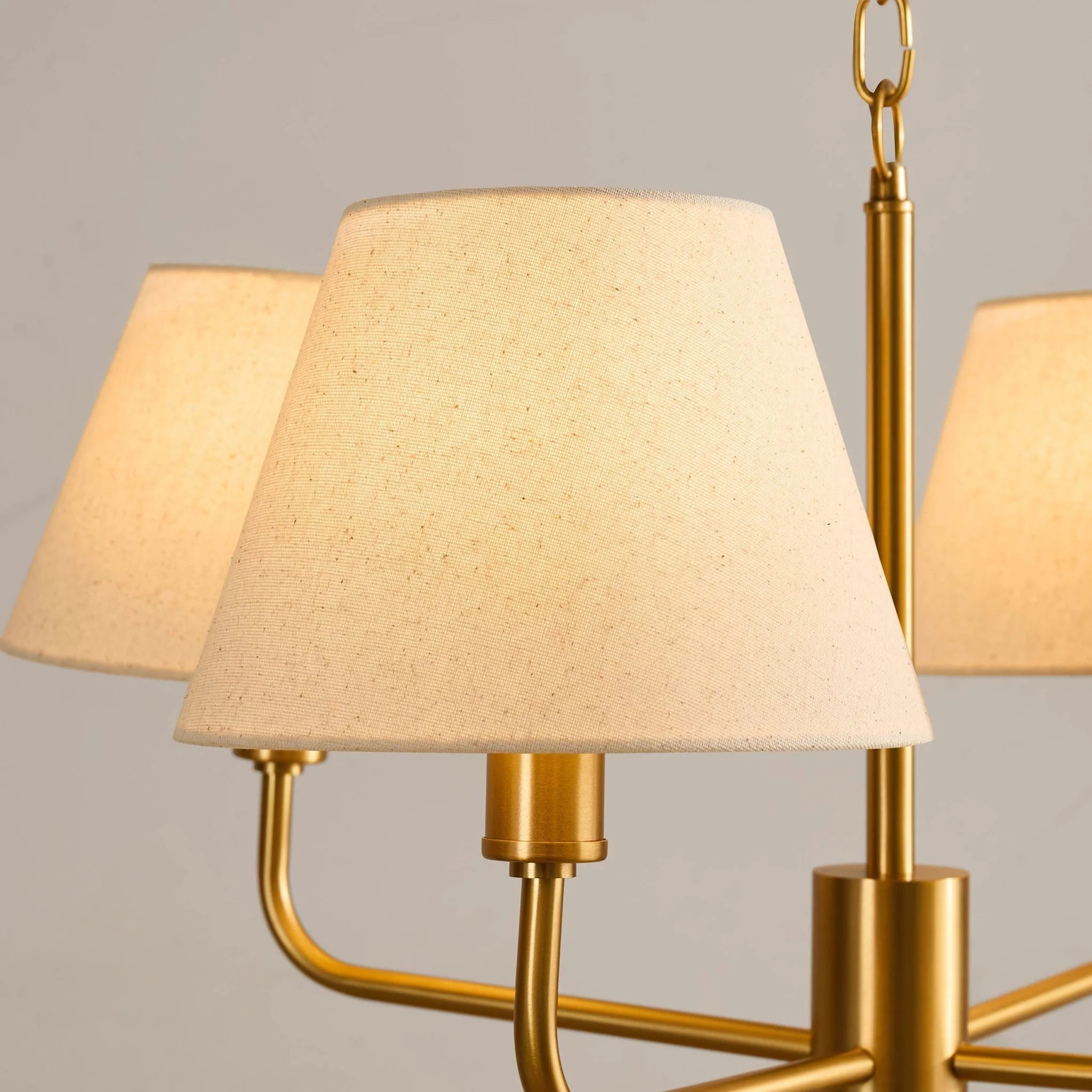 April 4 Light Pendant Chandelier - White/Bronze - Image 5