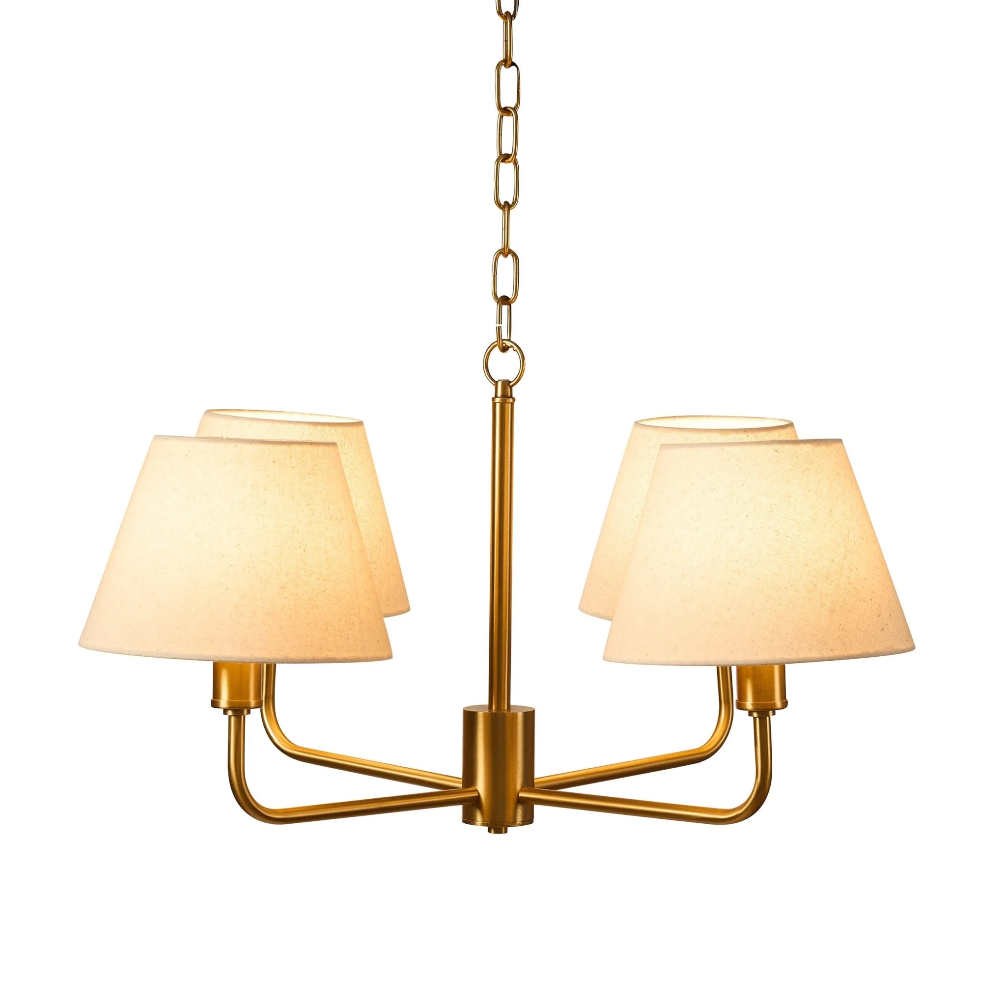April 4 Light Pendant Chandelier - White/Bronze - Image 7