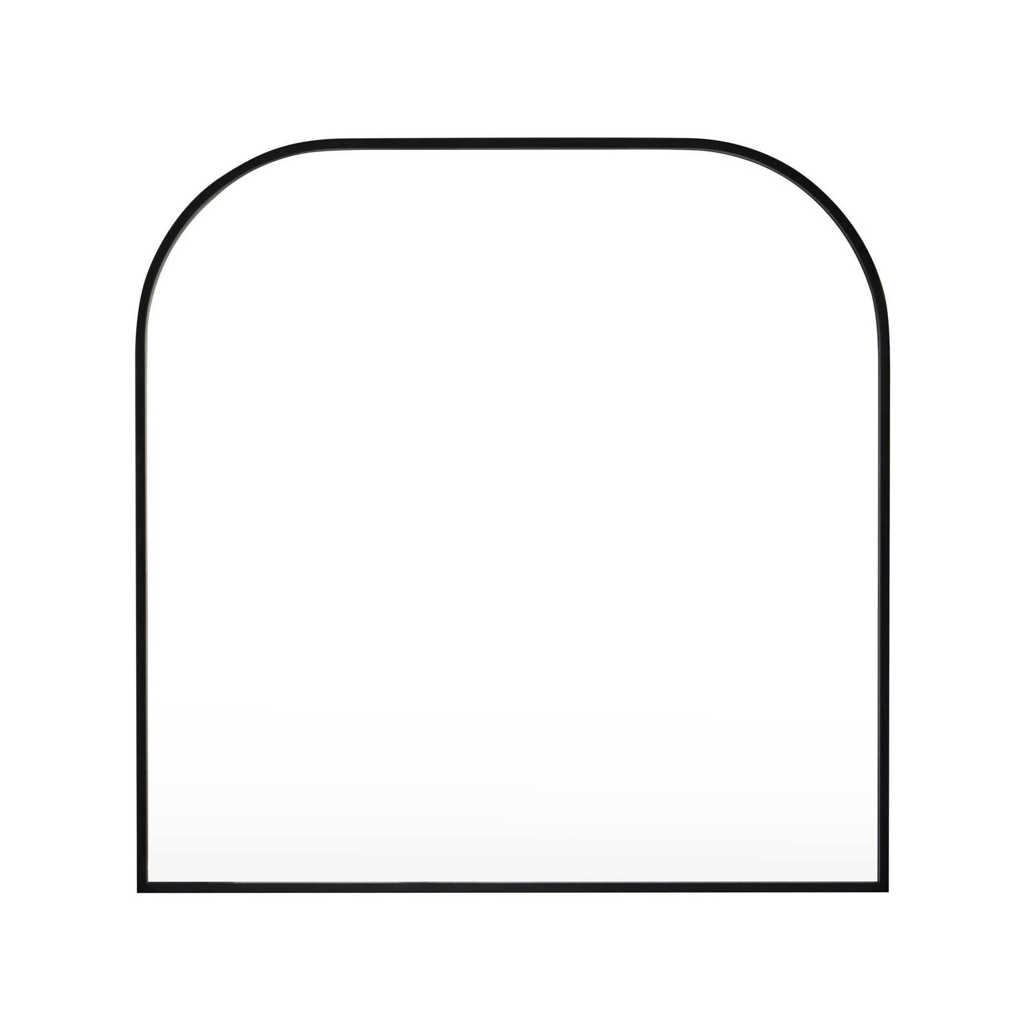 Arched Mantel Mirror - Black - Image 3