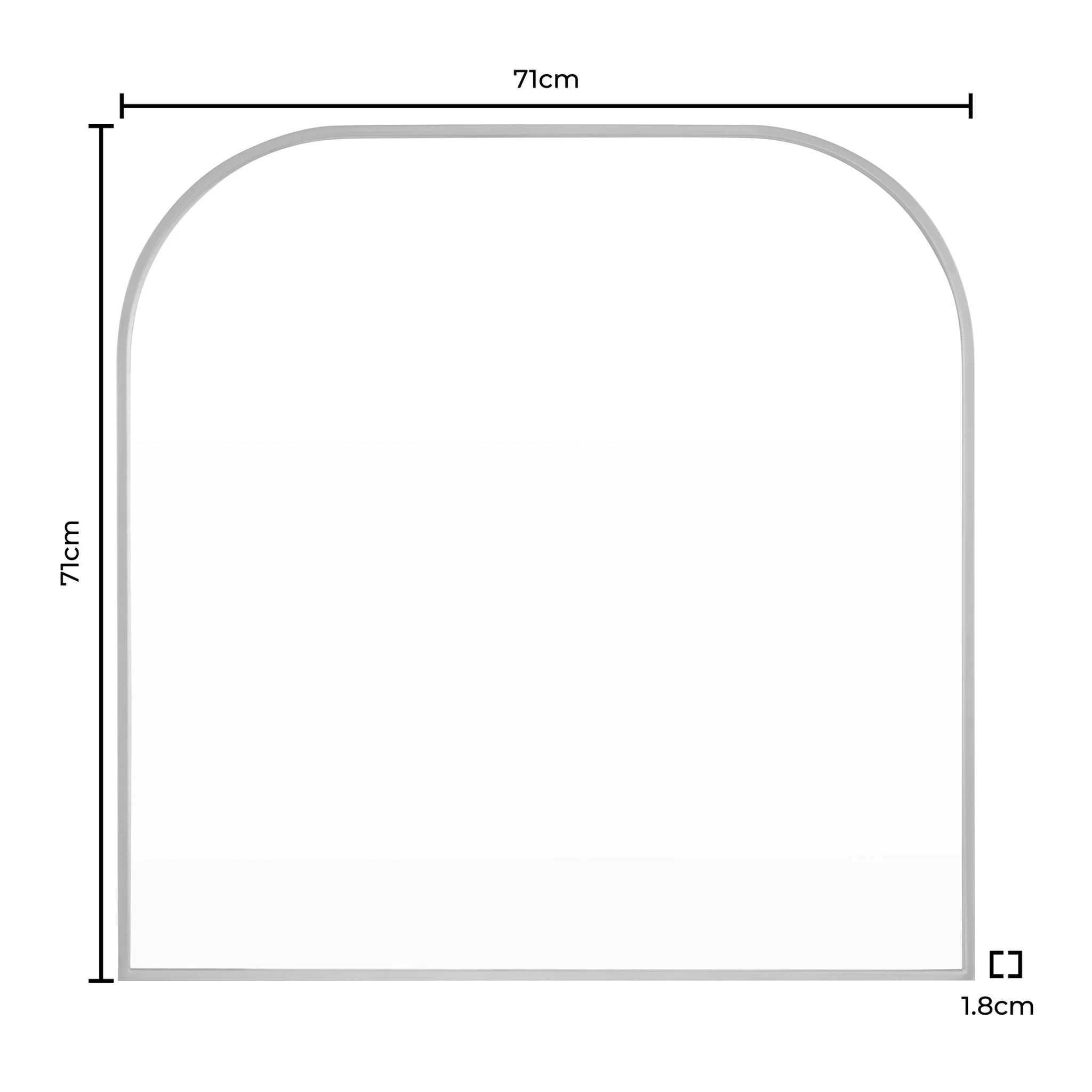 Arched Mantel Mirror - Gold - Image 4