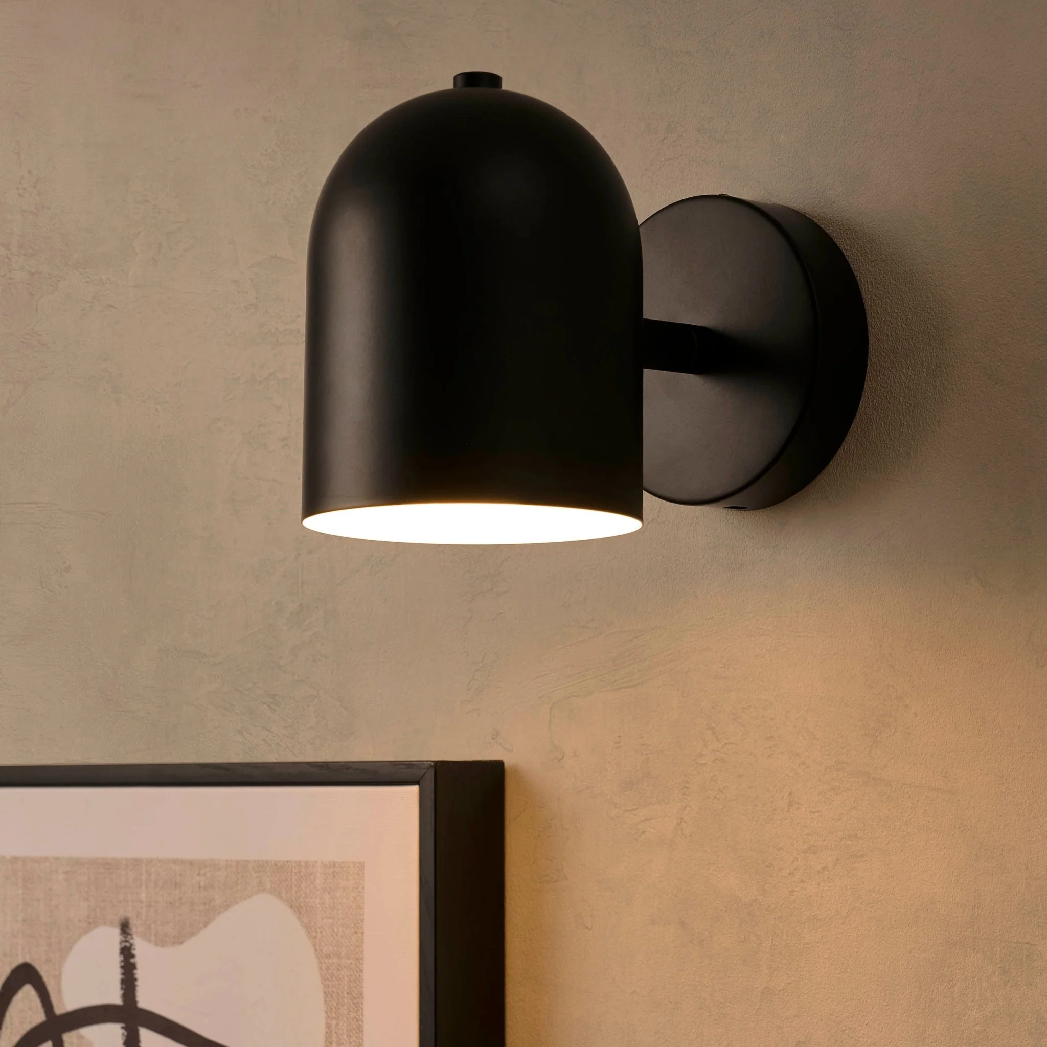 Arden LED Rechargeable Wall Light - Black