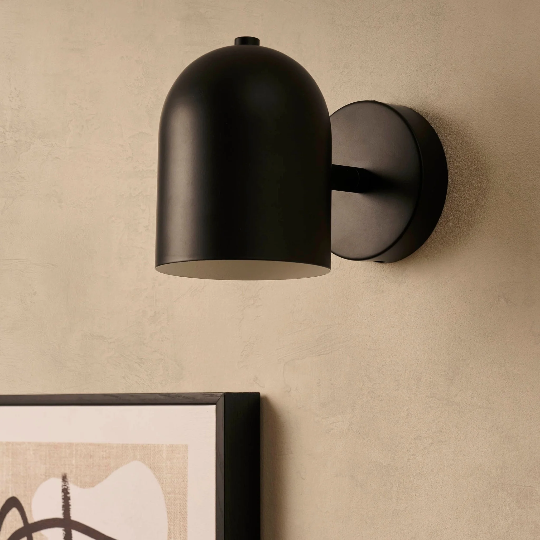 Arden LED Rechargeable Wall Light - Black - Image 2