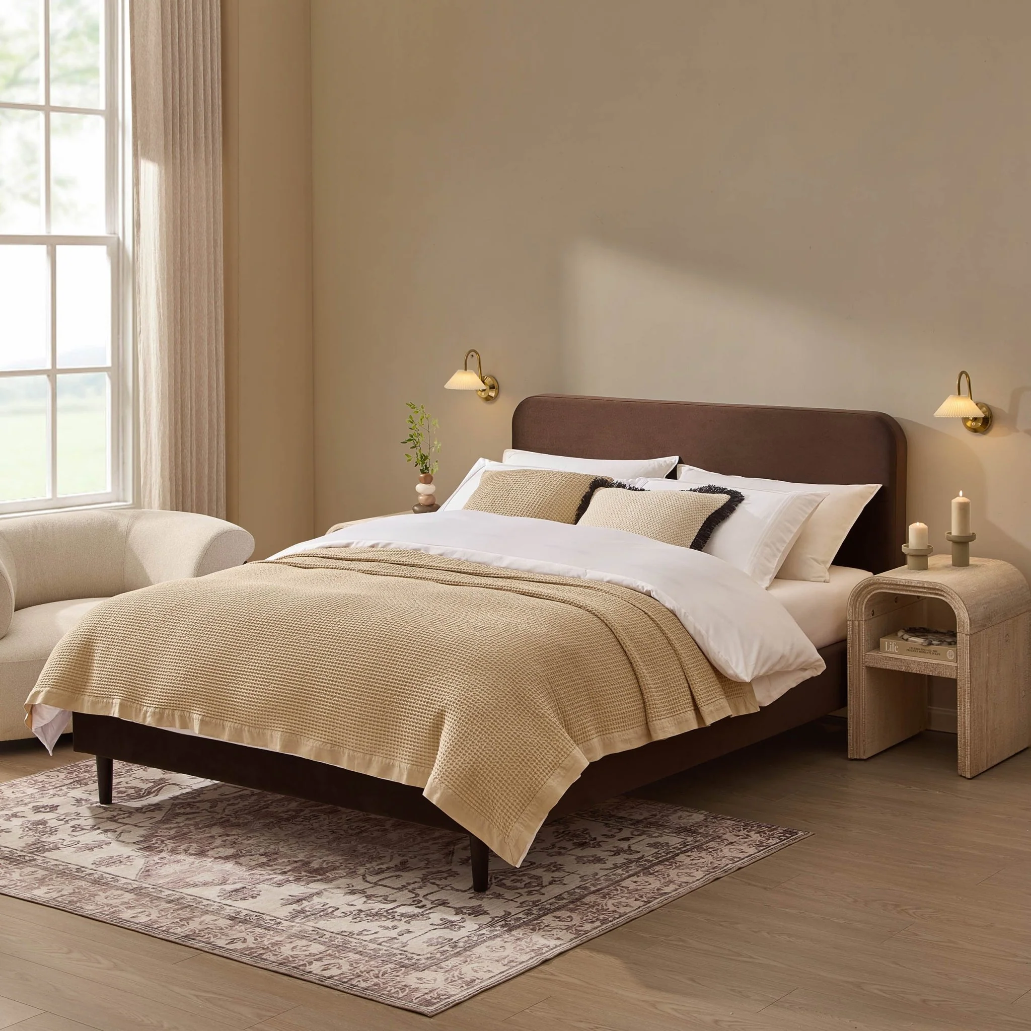 Ascot Bed Frame - Cappuccino