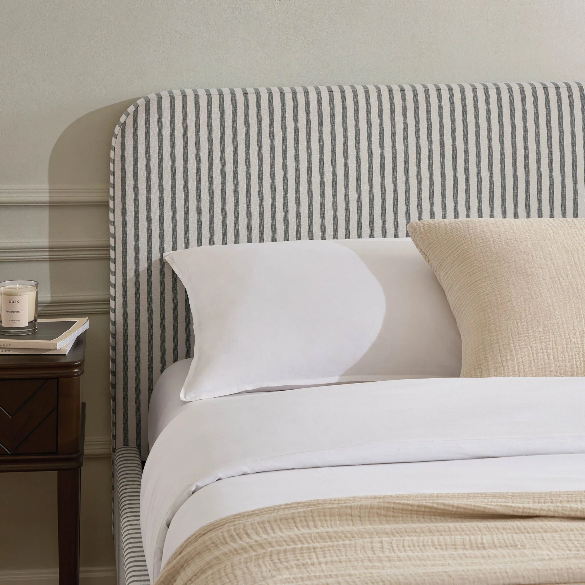Ascot Bed Frame - Sage Stripe - Image 4