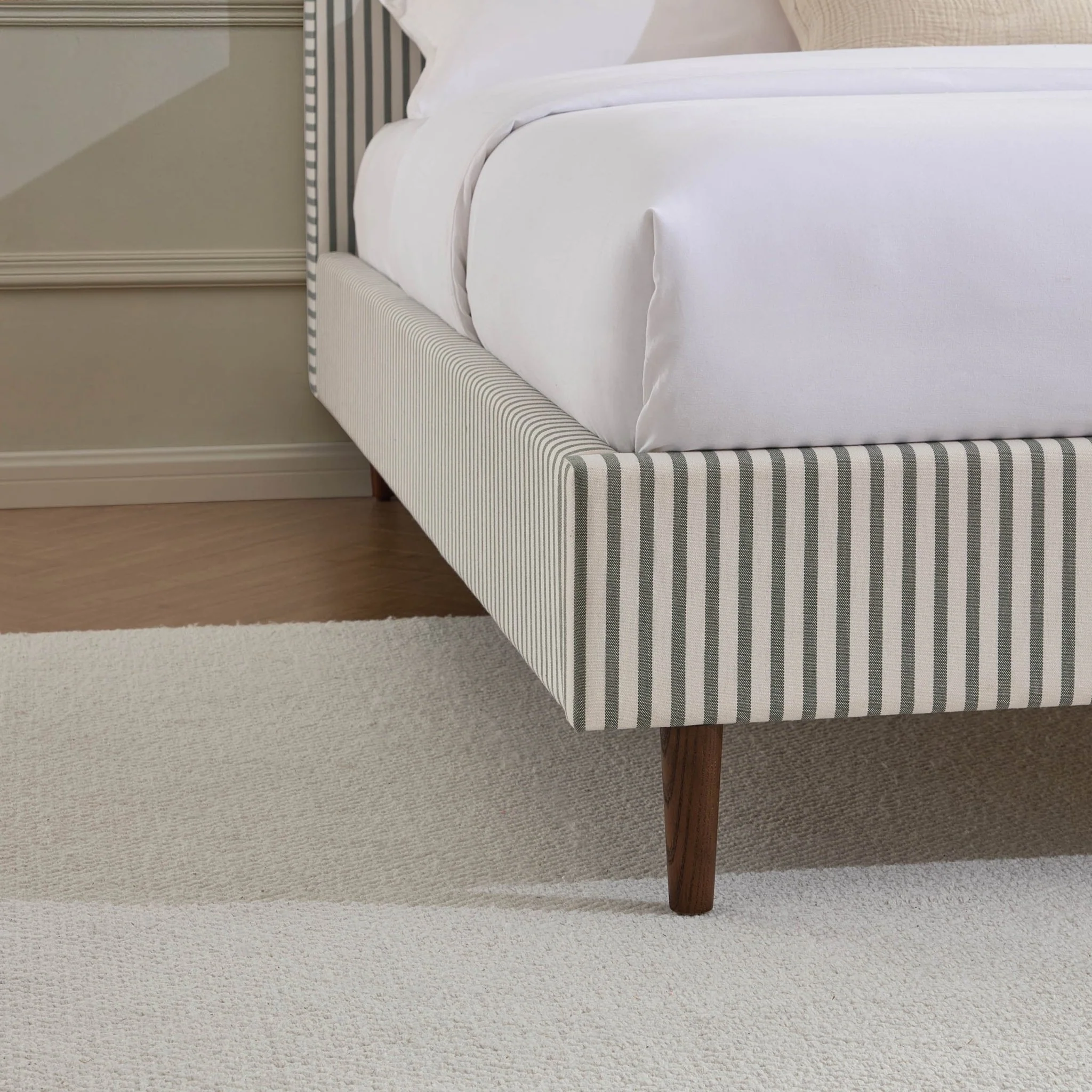 Ascot Bed Frame - Sage Stripe - Image 5