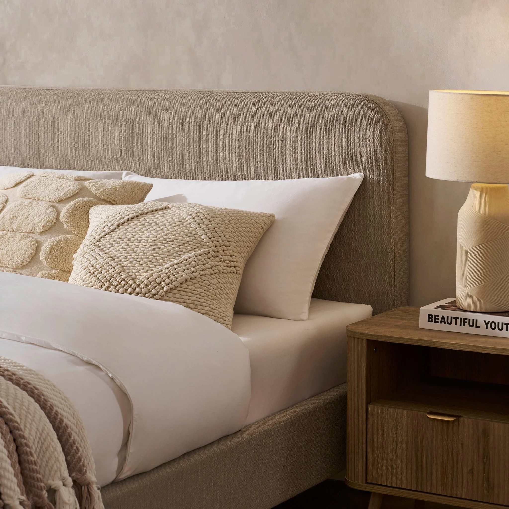 Ascot Bed Frame - Stone Grey - Image 6