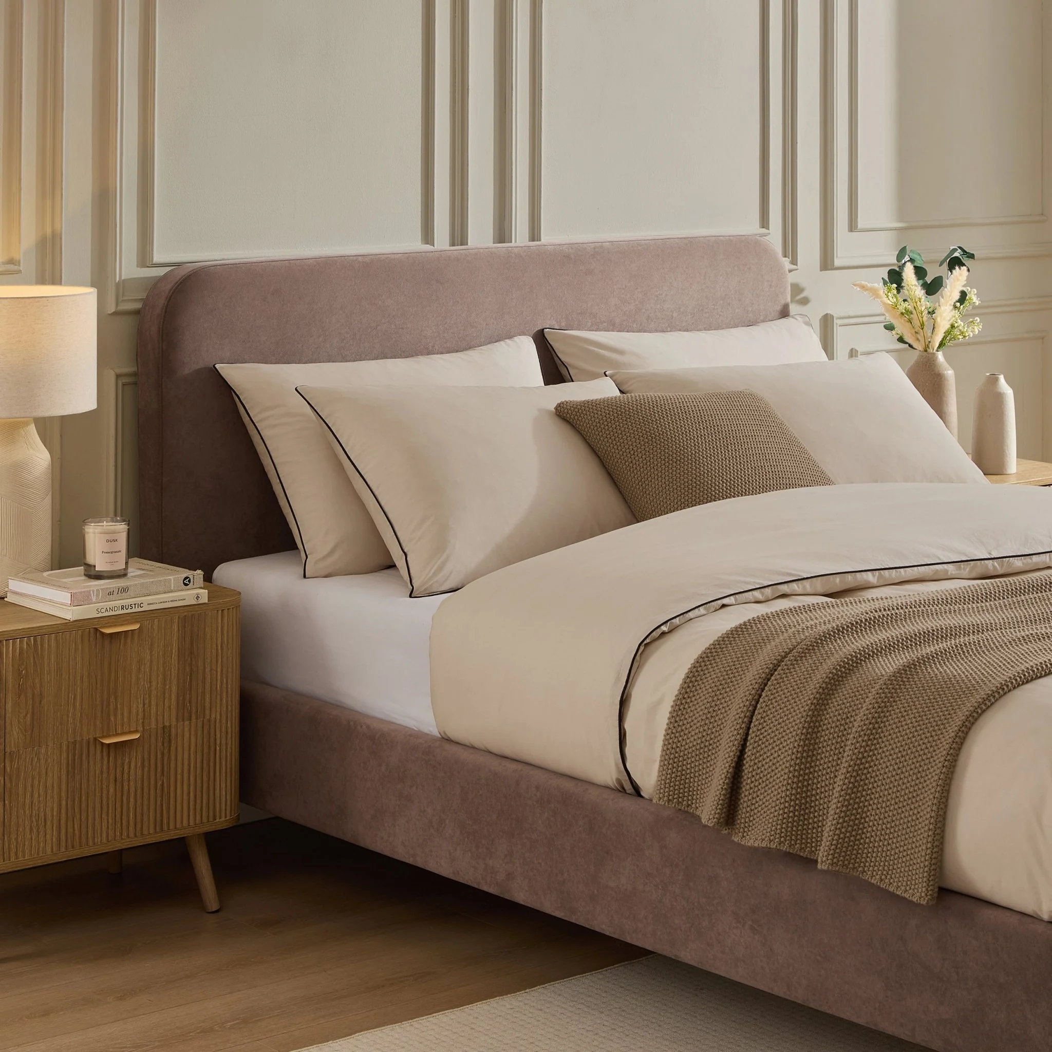 Ascot Bed Frame - Taupe - Image 2
