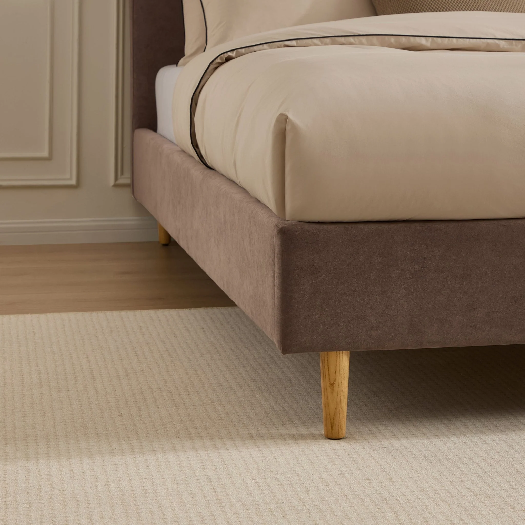 Ascot Bed Frame - Taupe - Image 4