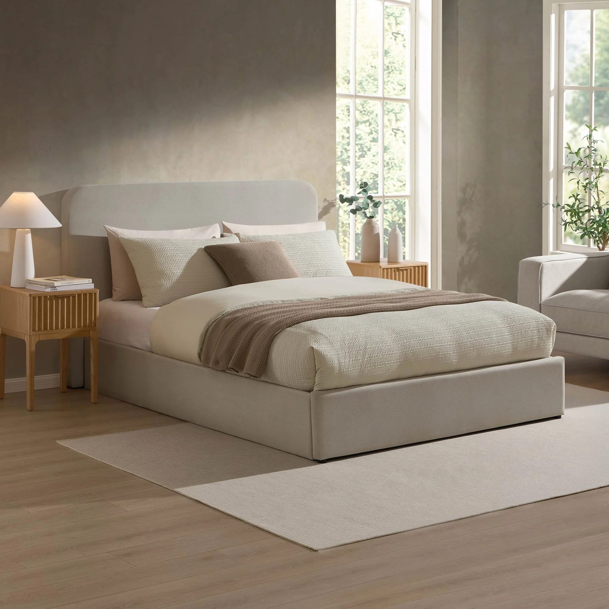 Ascot Ottoman Storage Bed - Natural - Image 7