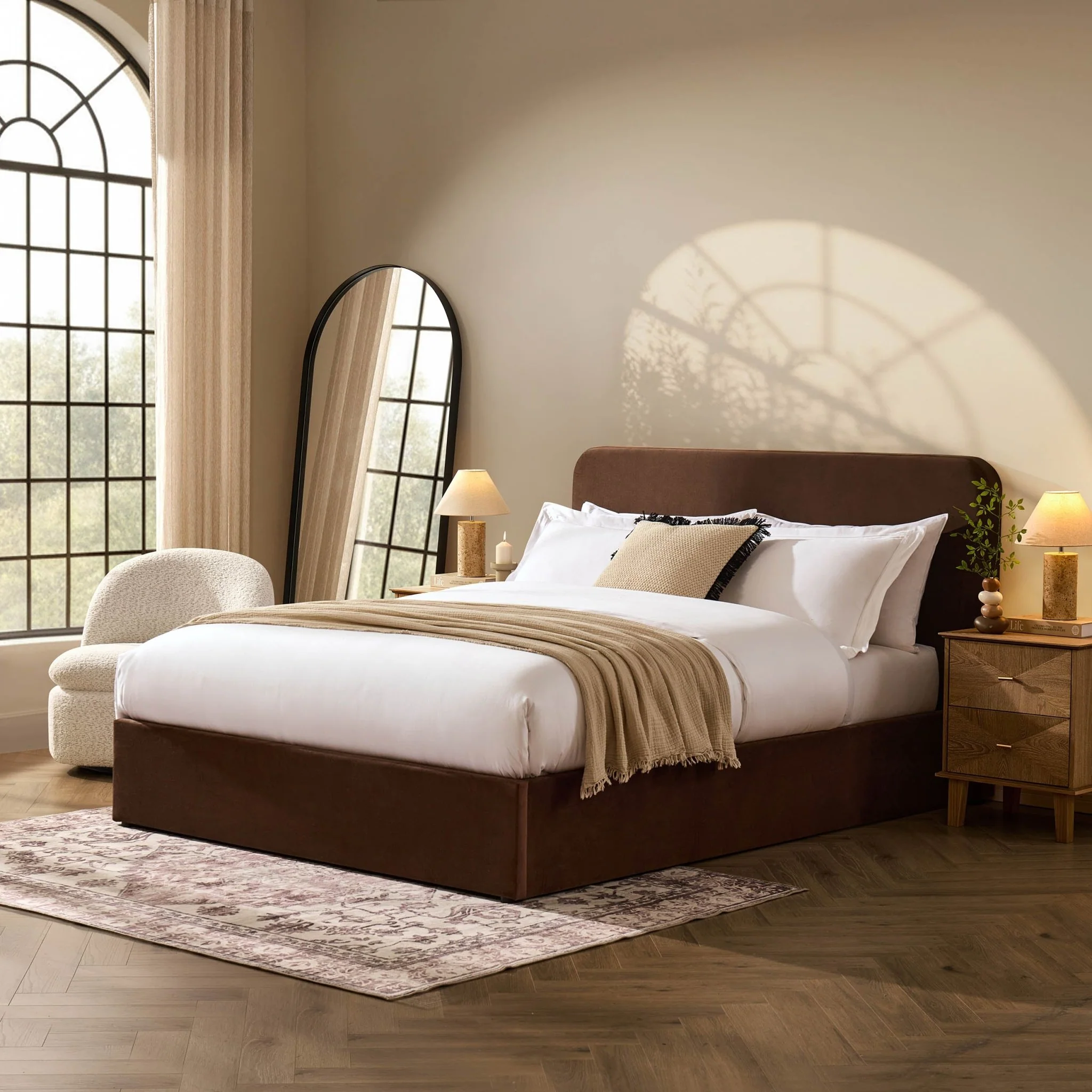 Ascot Ottoman Storage Bed - Cappuccino - Image 2