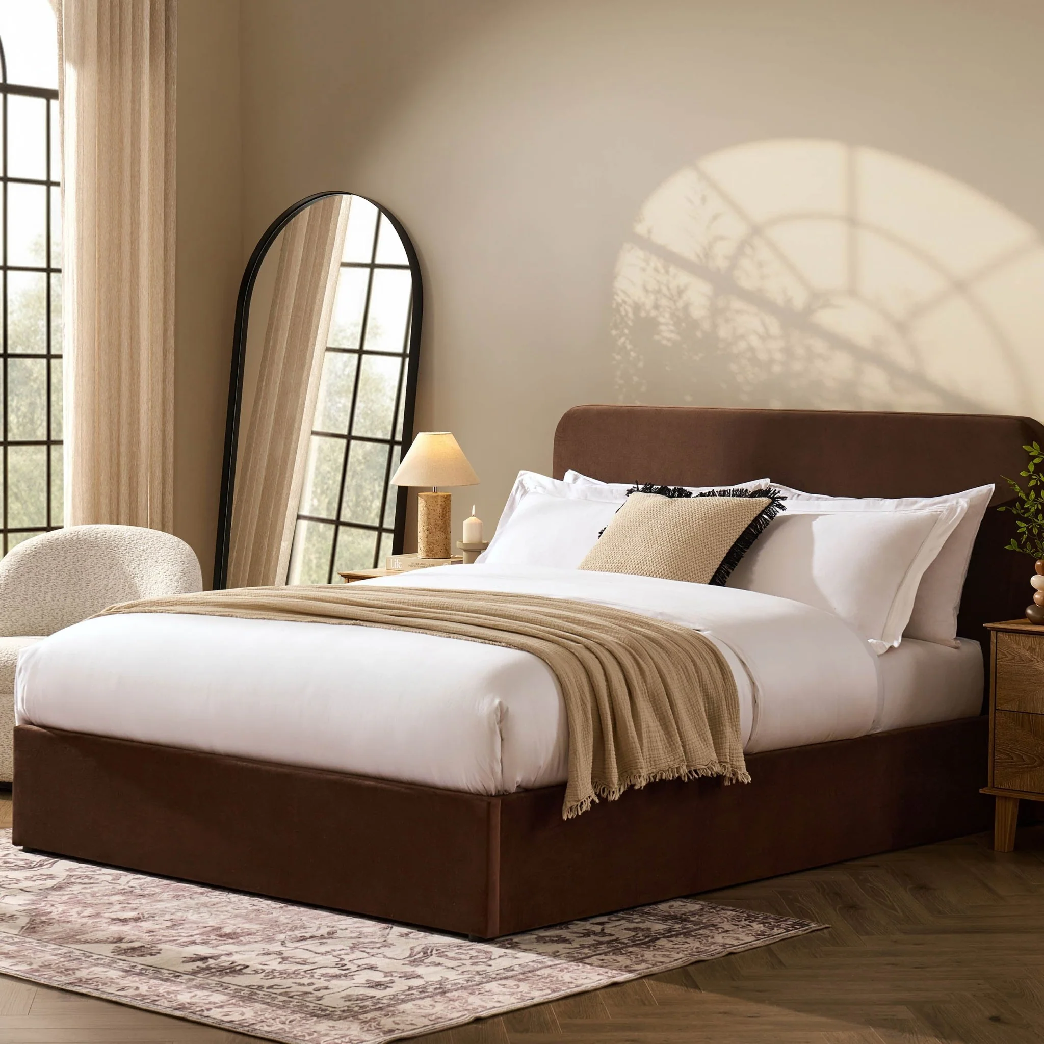 Ascot Ottoman Storage Bed - Cappuccino - Image 3