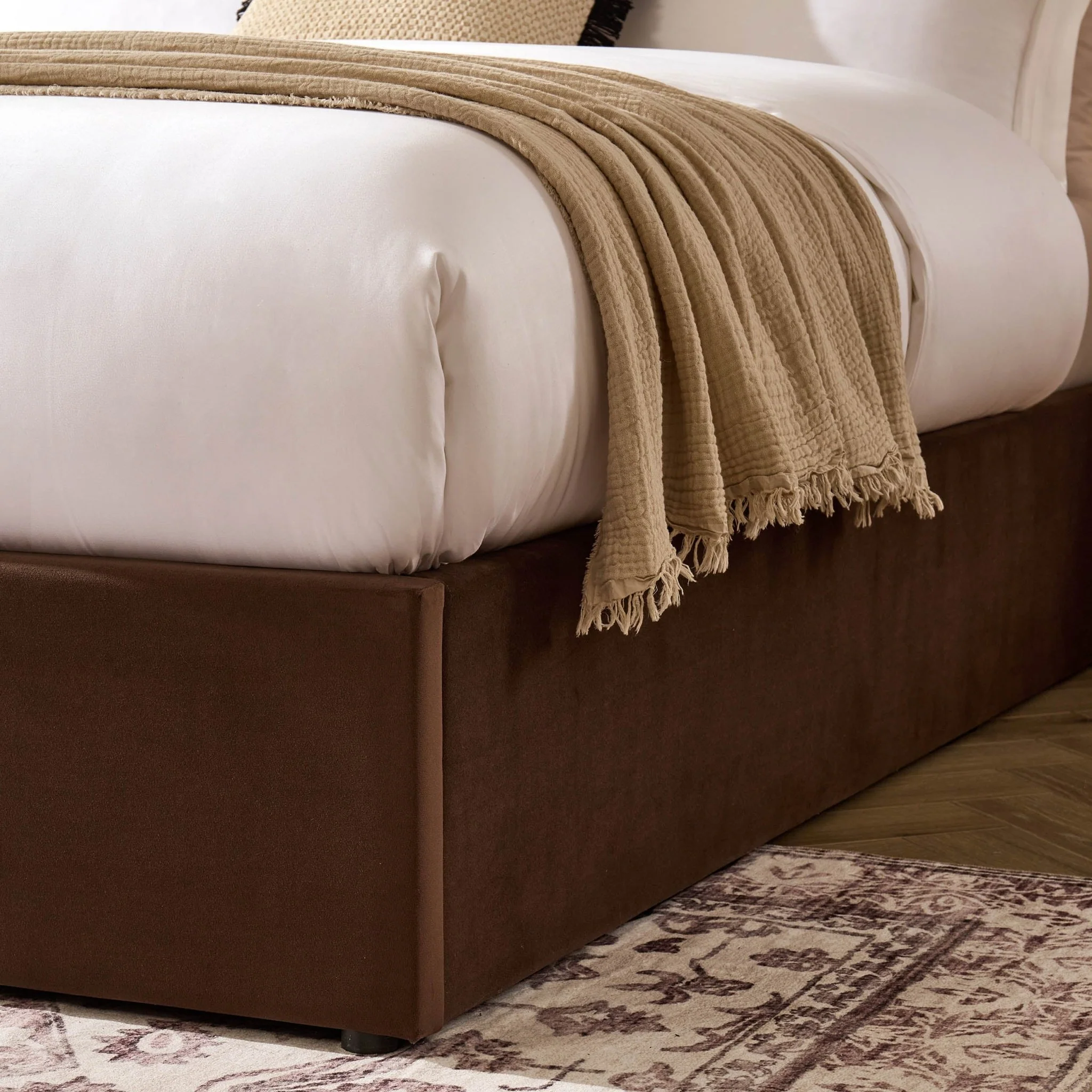 Ascot Ottoman Storage Bed - Cappuccino - Image 8