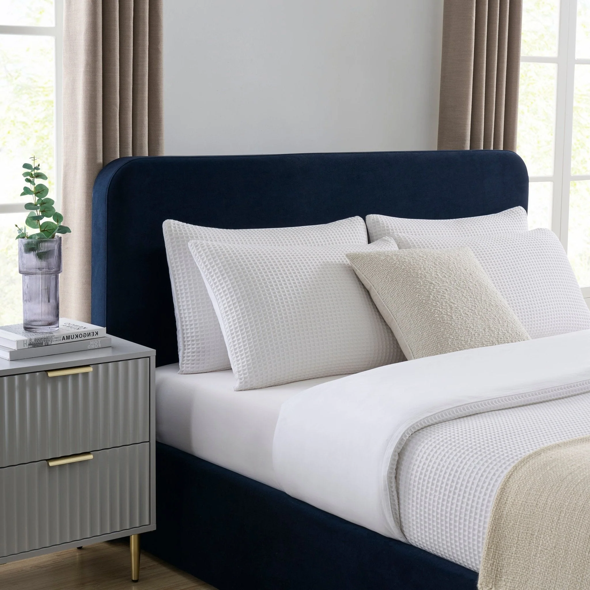 Ascot Ottoman Storage Bed - Navy - Image 3
