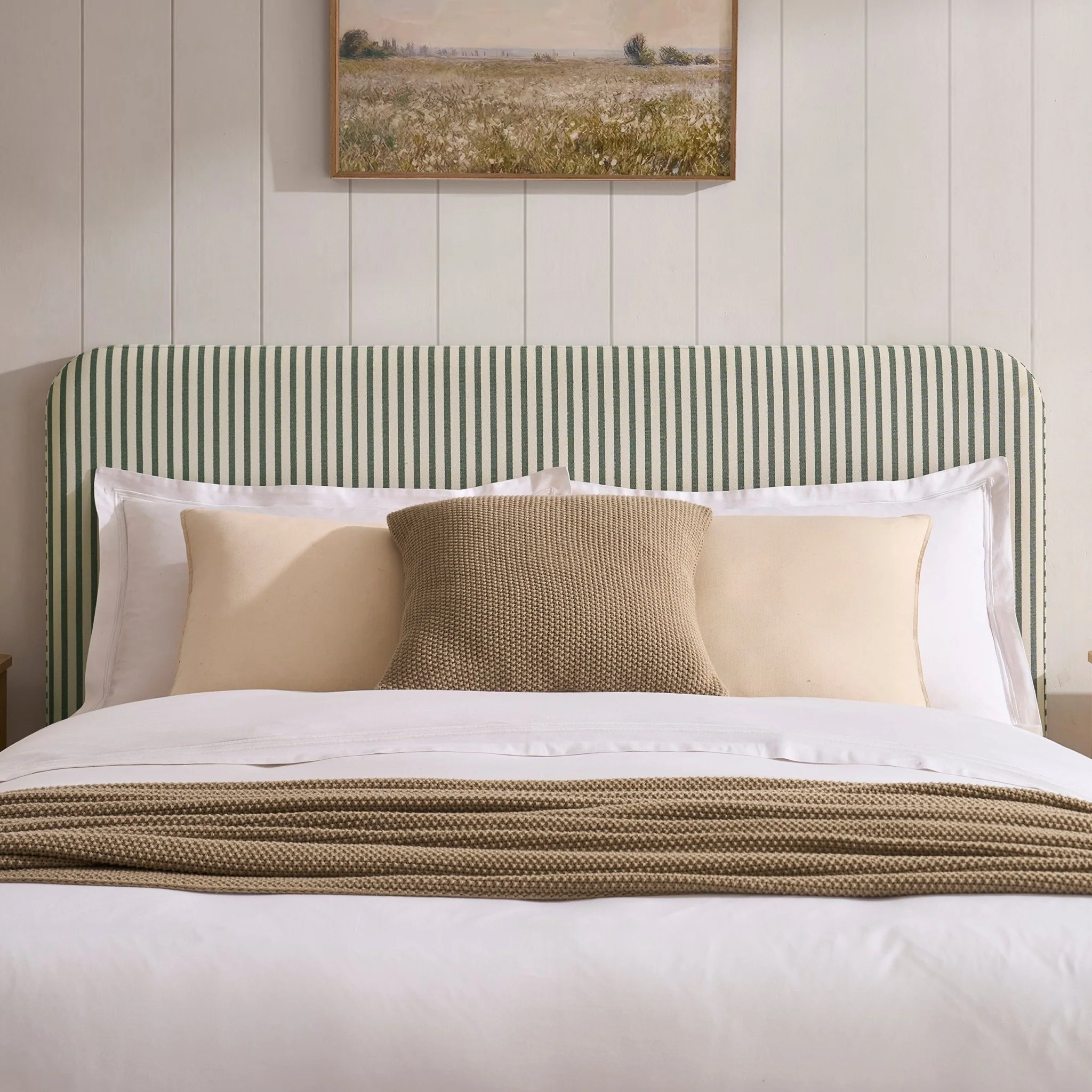 Ascot Ottoman Storage Bed - Sage Stripe - Image 6