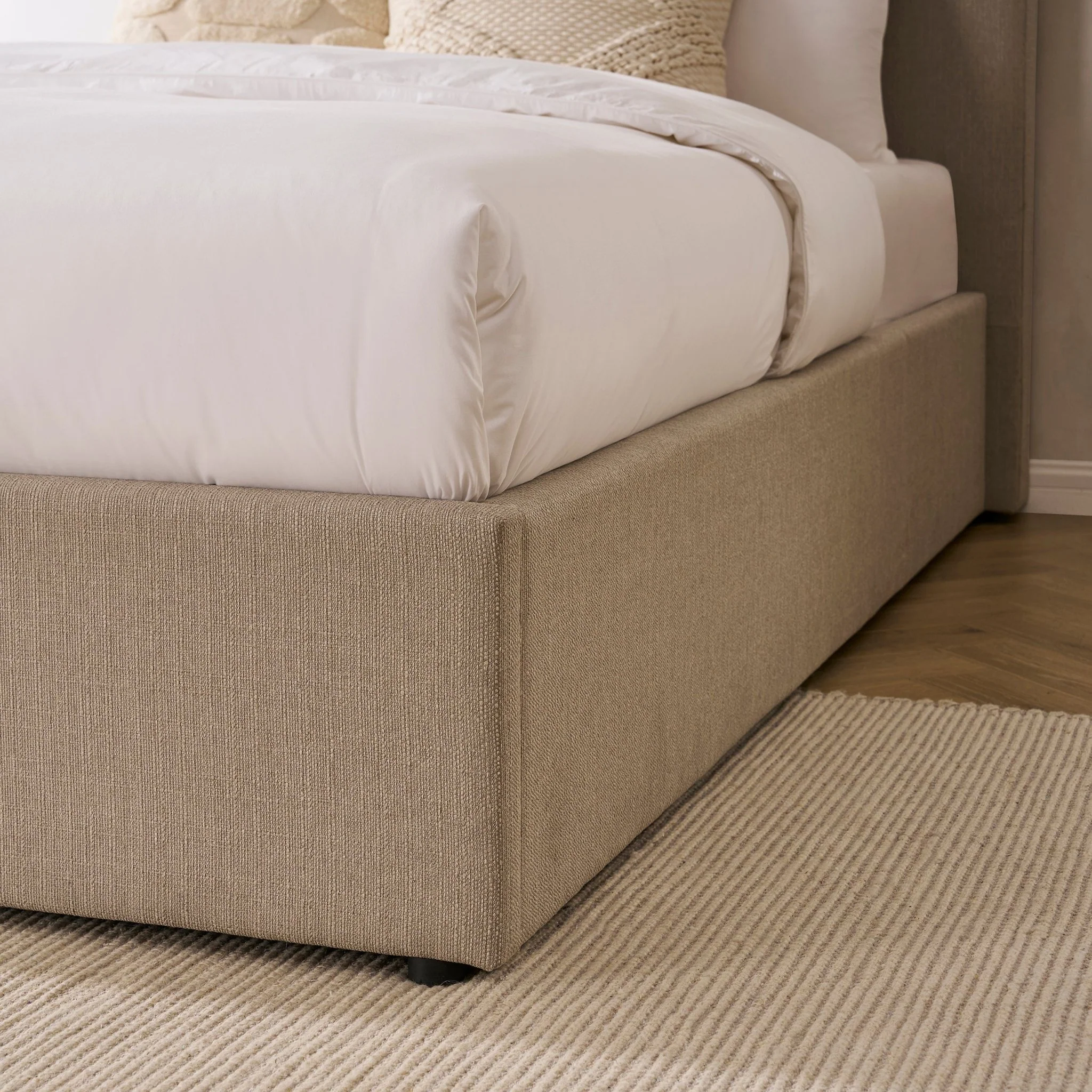 Ascot Ottoman Storage Bed - Stone Grey - Image 8