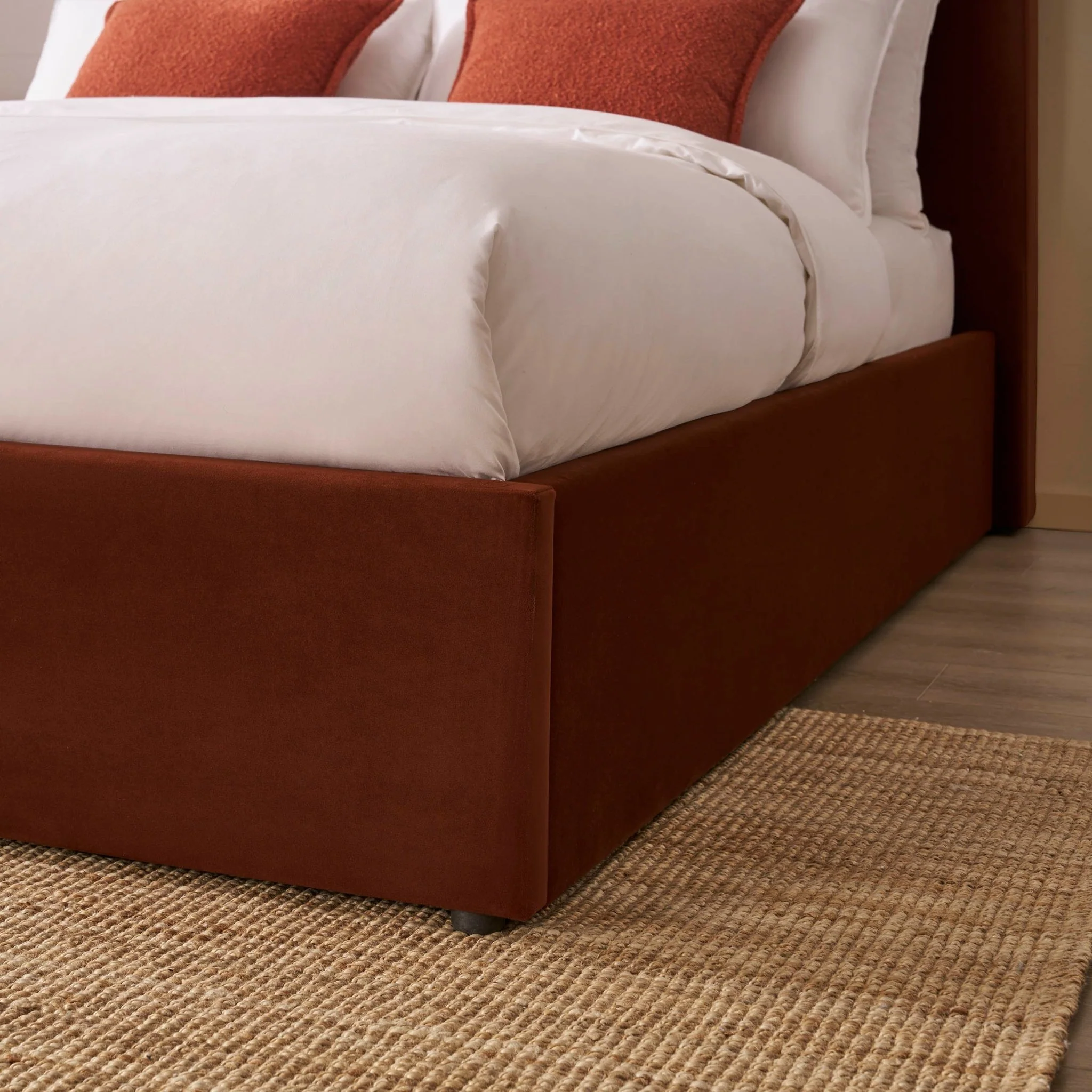 Ascot Ottoman Storage Bed - Terracotta - Image 8