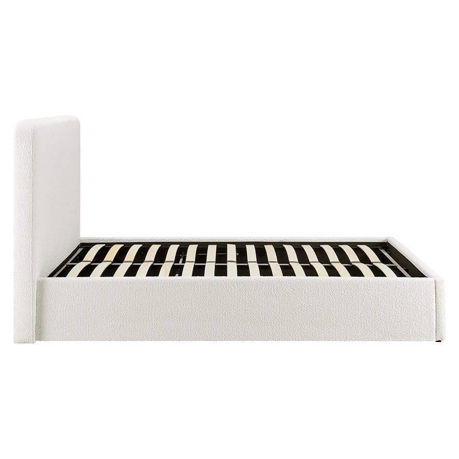Ascot Bouclé Ottoman Storage Bed - Off White - Image 11