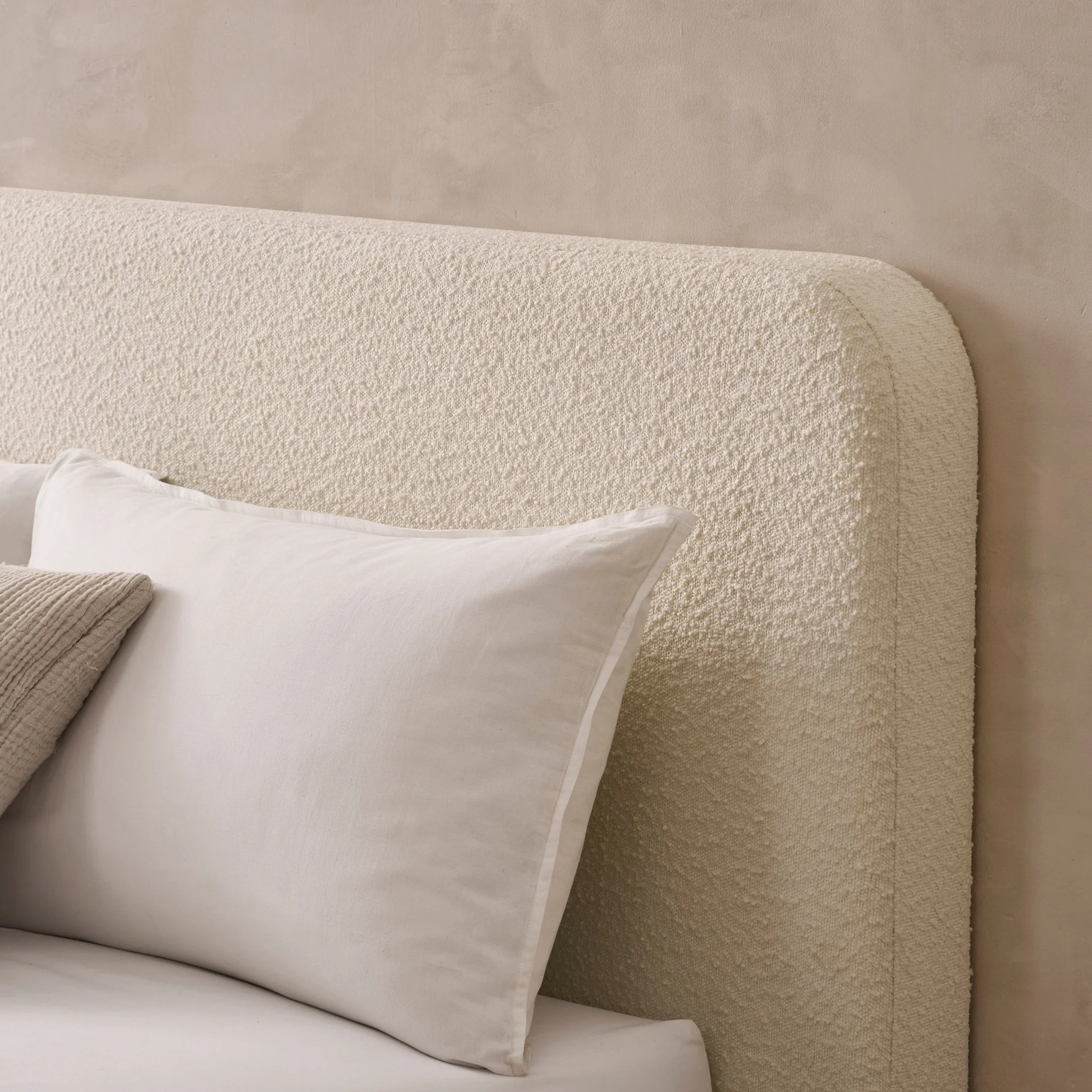 Ascot Bouclé Ottoman Storage Bed - Off White - Image 2