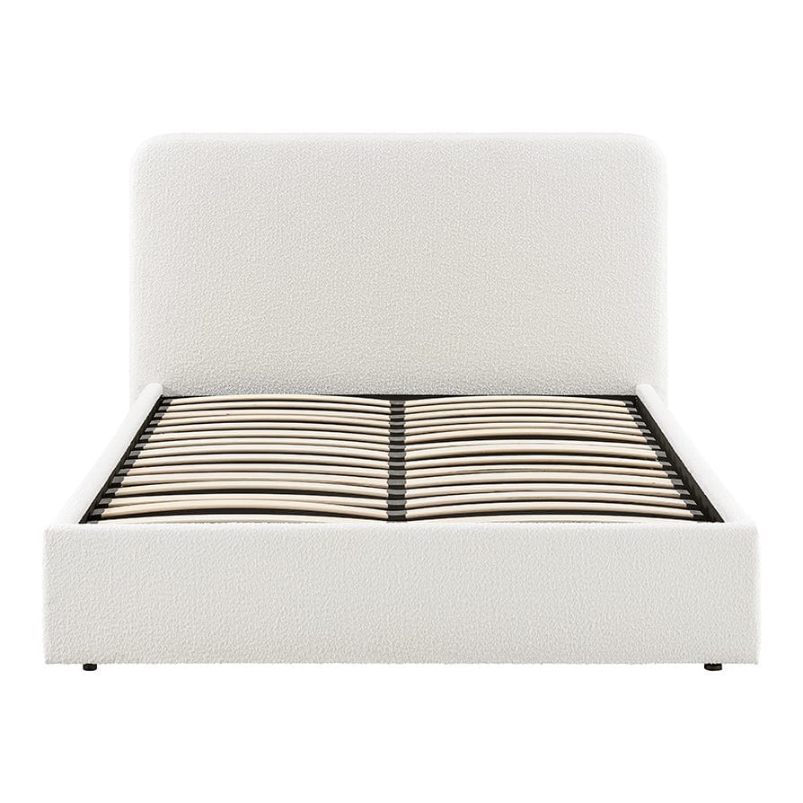 Ascot Bouclé Ottoman Storage Bed - Off White - Image 8