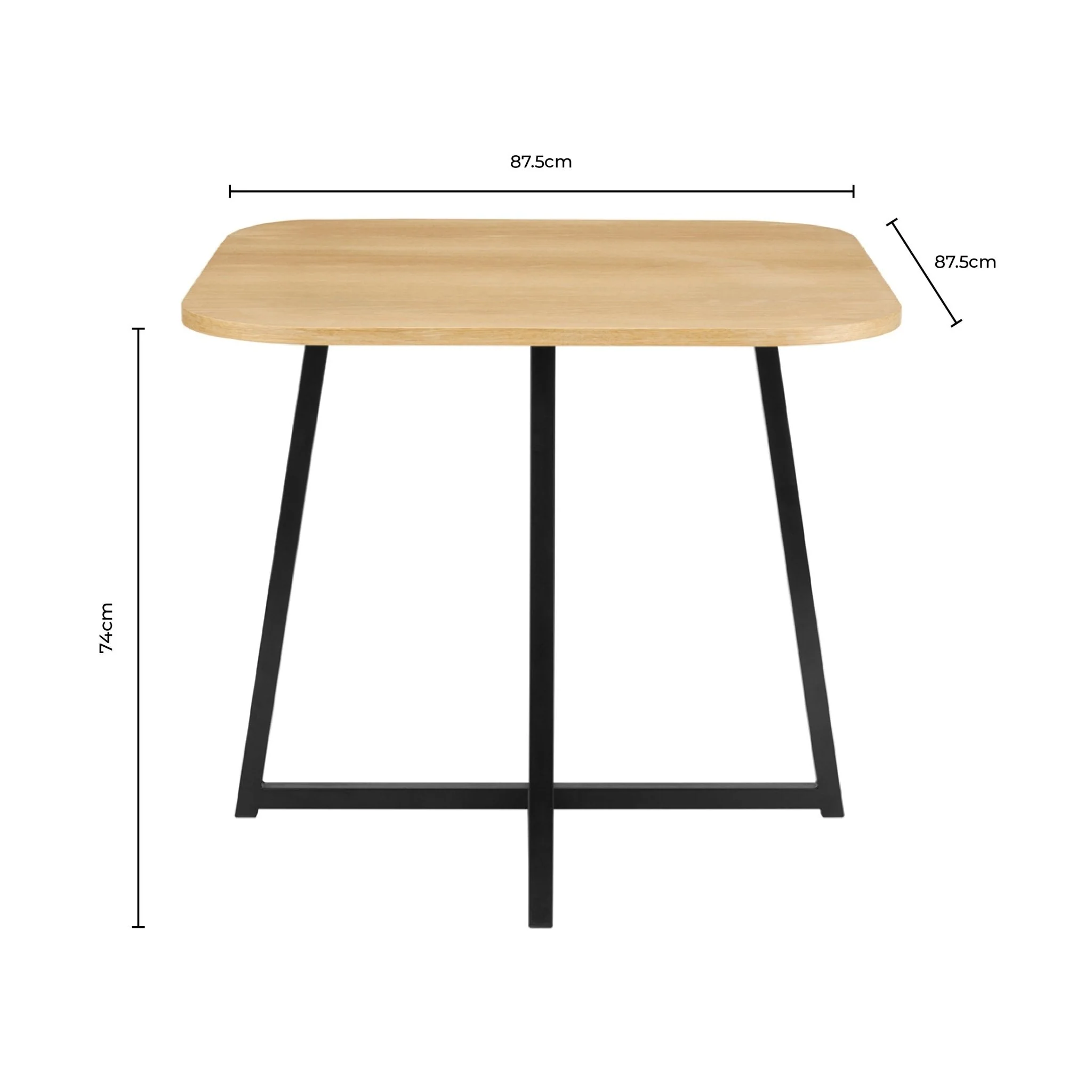 Ava Space Saver 4 Seater Dining Table and Chairs - Black/Stone - Image 16