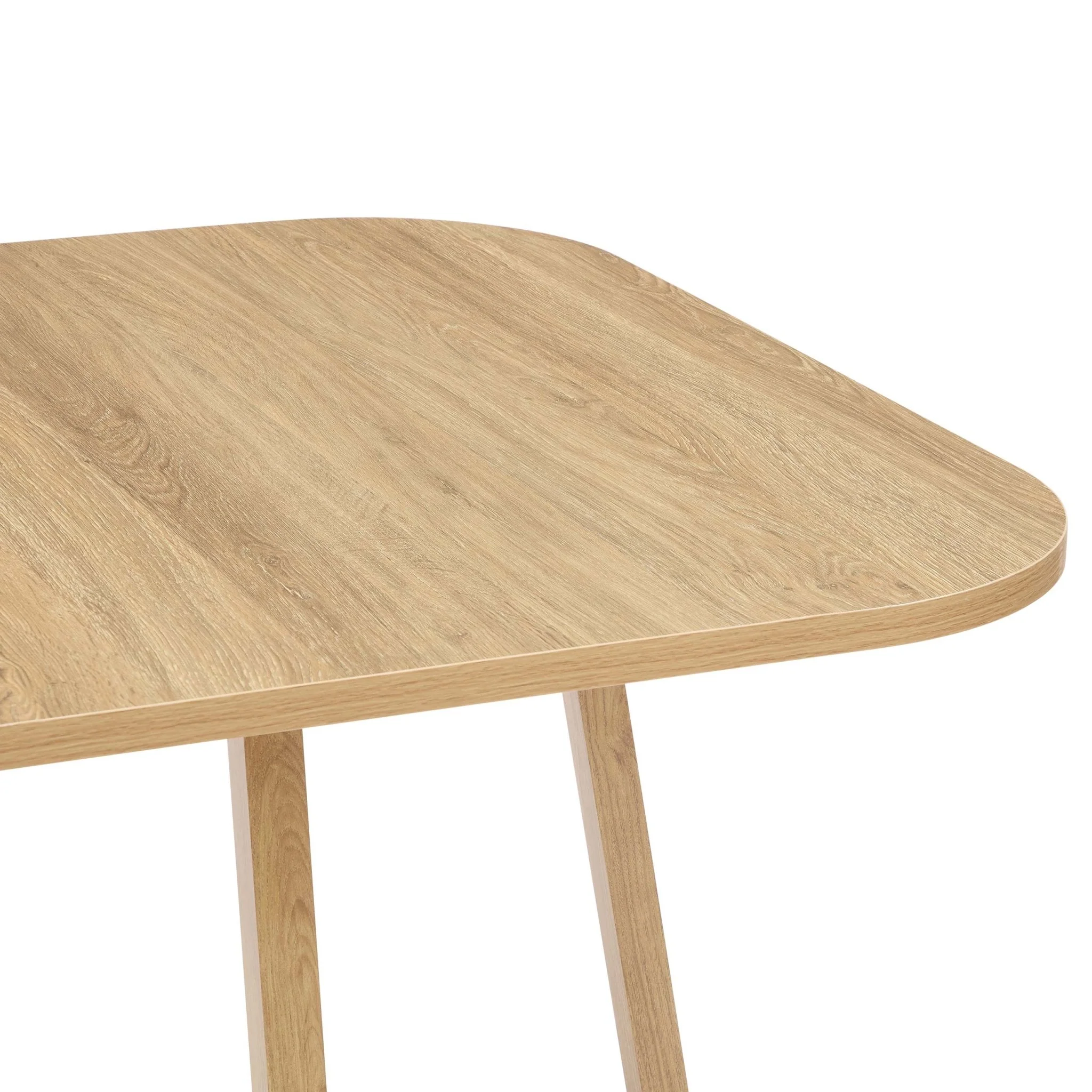 Ava Space Saver 4 Seater Dining Table and Chairs - Light Wood/Green - Image 11