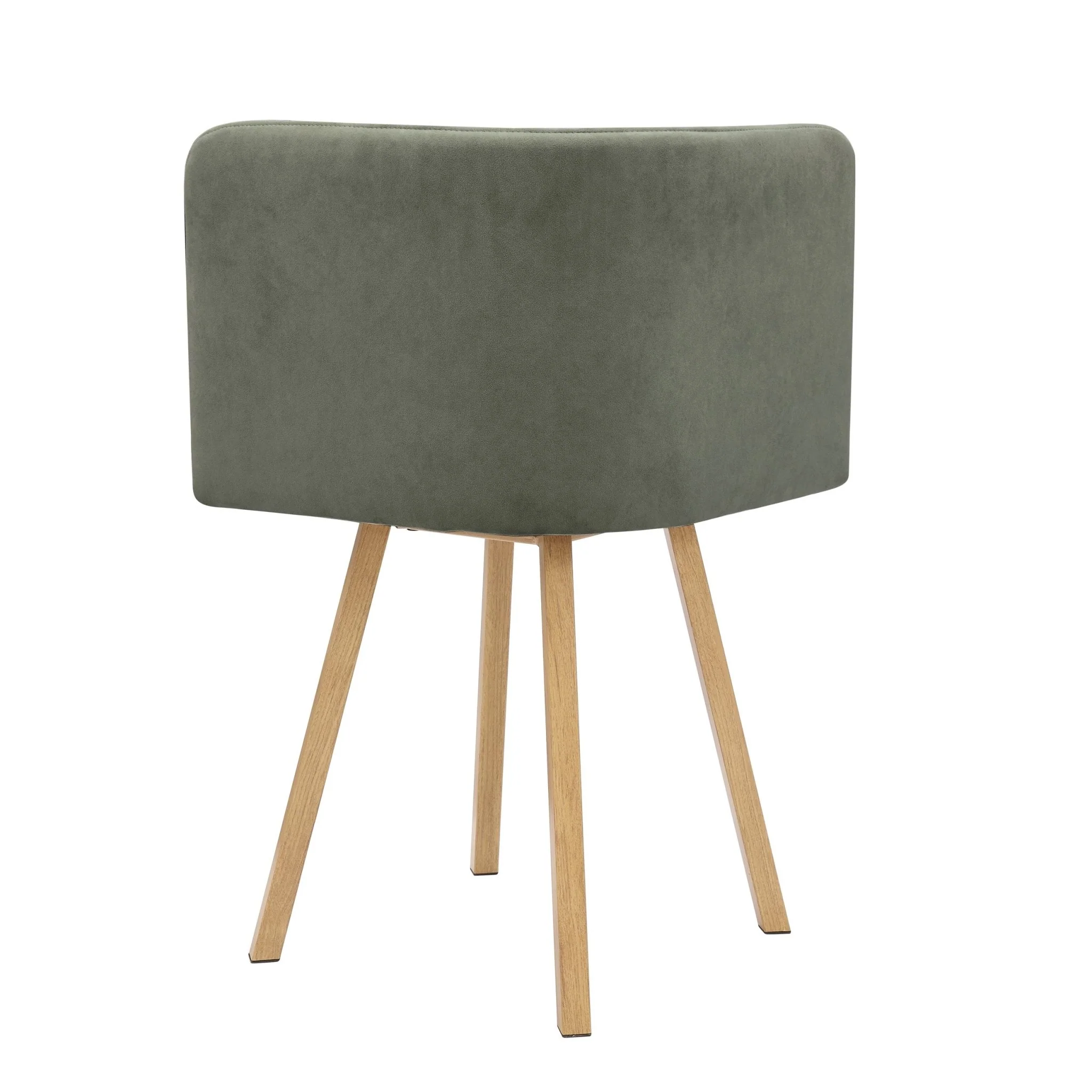 Ava Space Saver 4 Seater Dining Table and Chairs - Light Wood/Green - Image 6