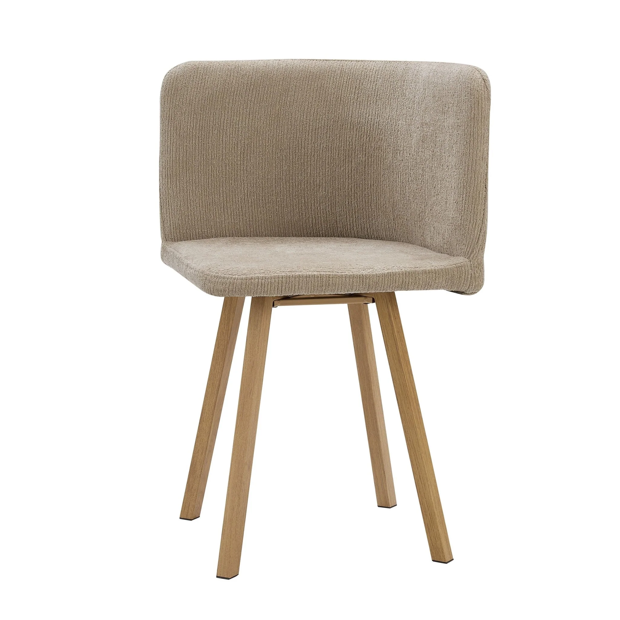 Ava Space Saver 4 Seater Dining Table and Chairs - Mushroom - Image 10
