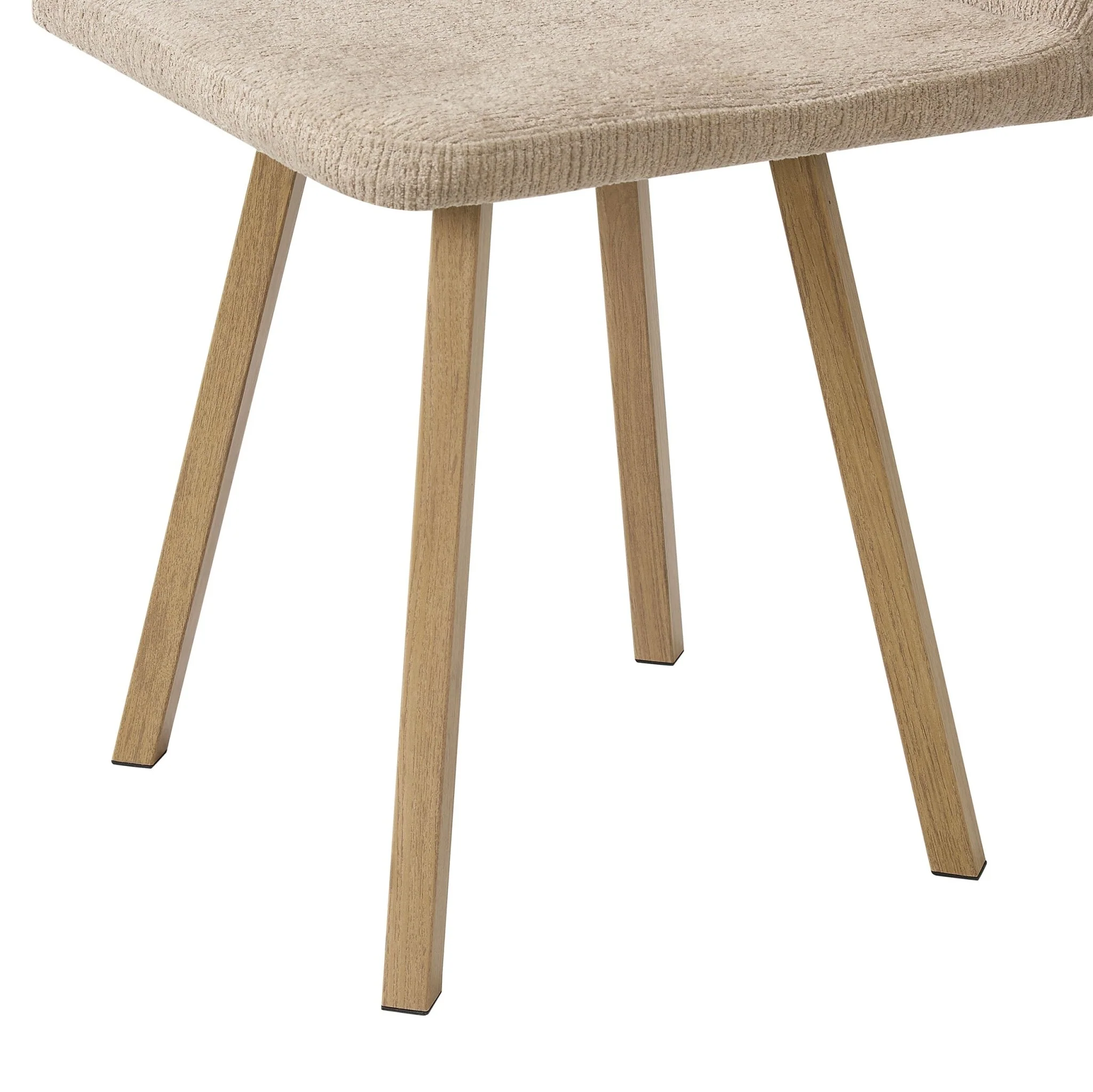 Ava Space Saver 4 Seater Dining Table and Chairs - Mushroom - Image 11