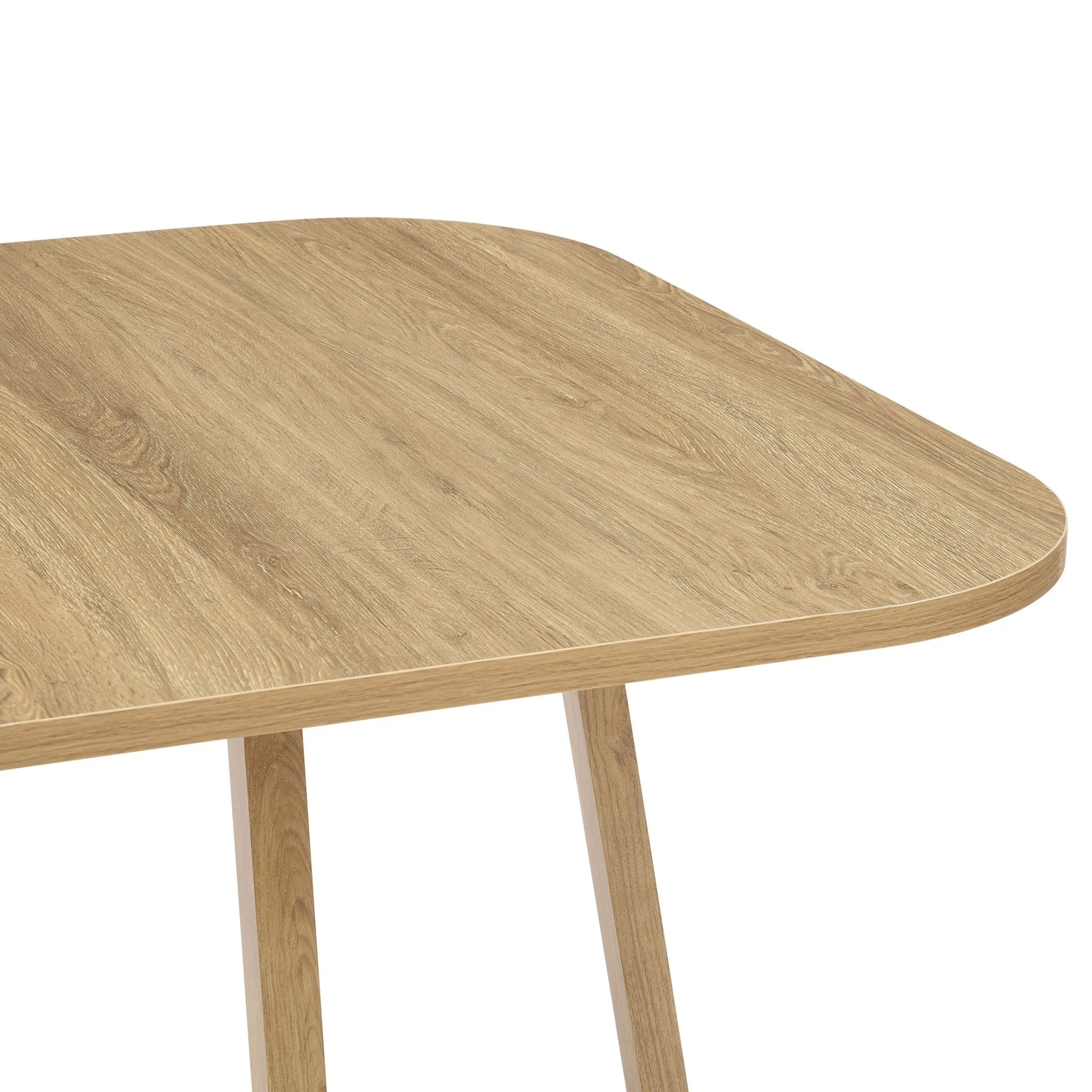 Ava Space Saver 4 Seater Dining Table and Chairs - Mushroom - Image 5