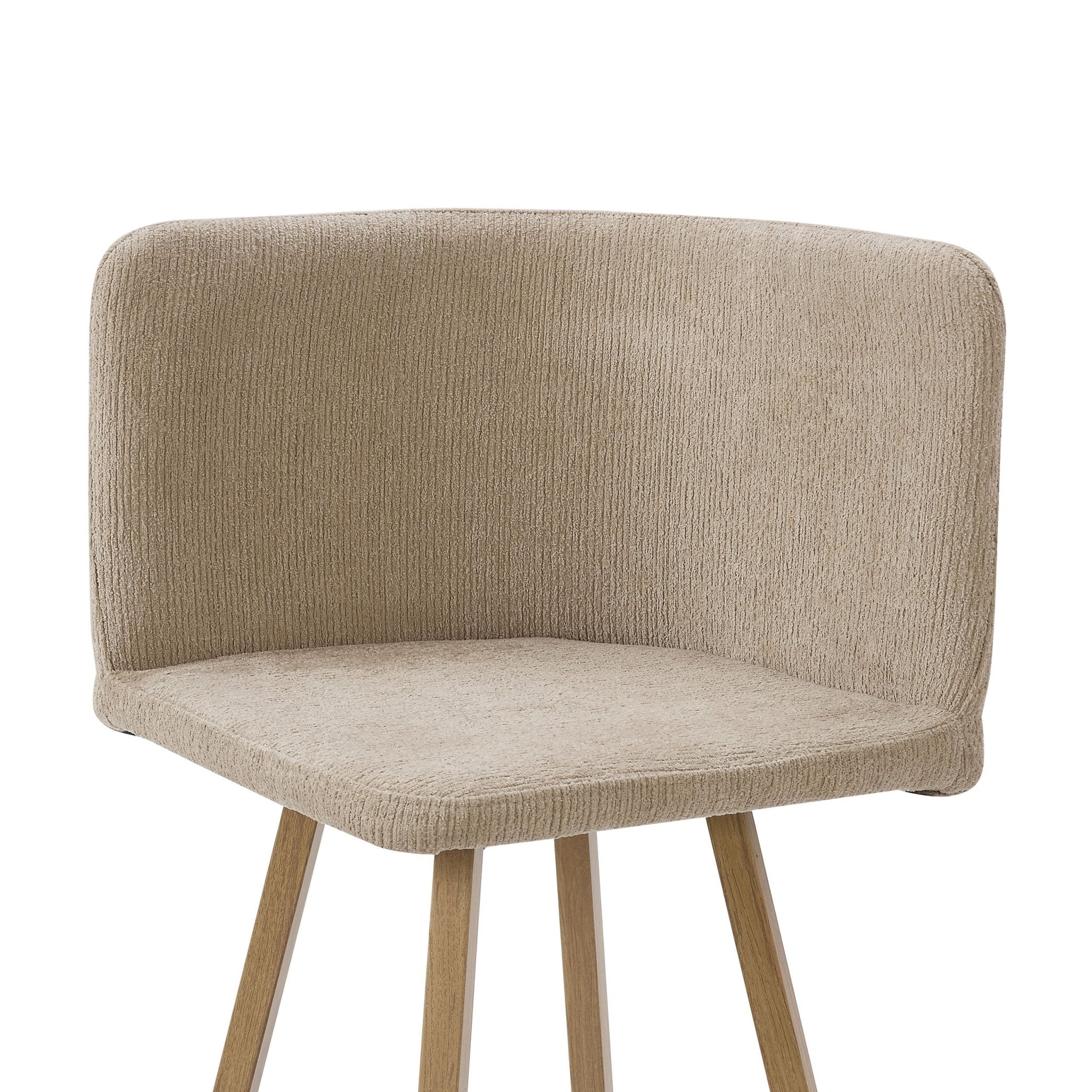 Ava Space Saver 4 Seater Dining Table and Chairs - Mushroom - Image 8