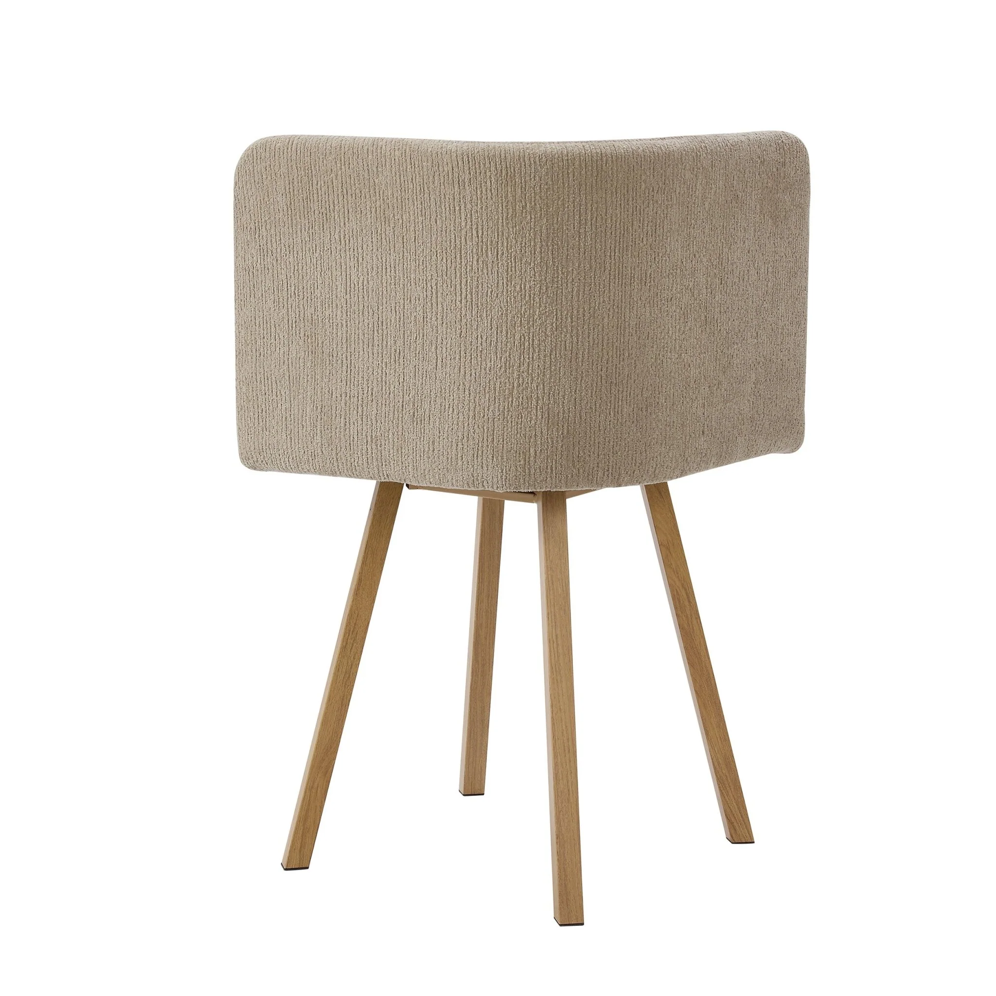 Ava Space Saver 4 Seater Dining Table and Chairs - Mushroom - Image 9