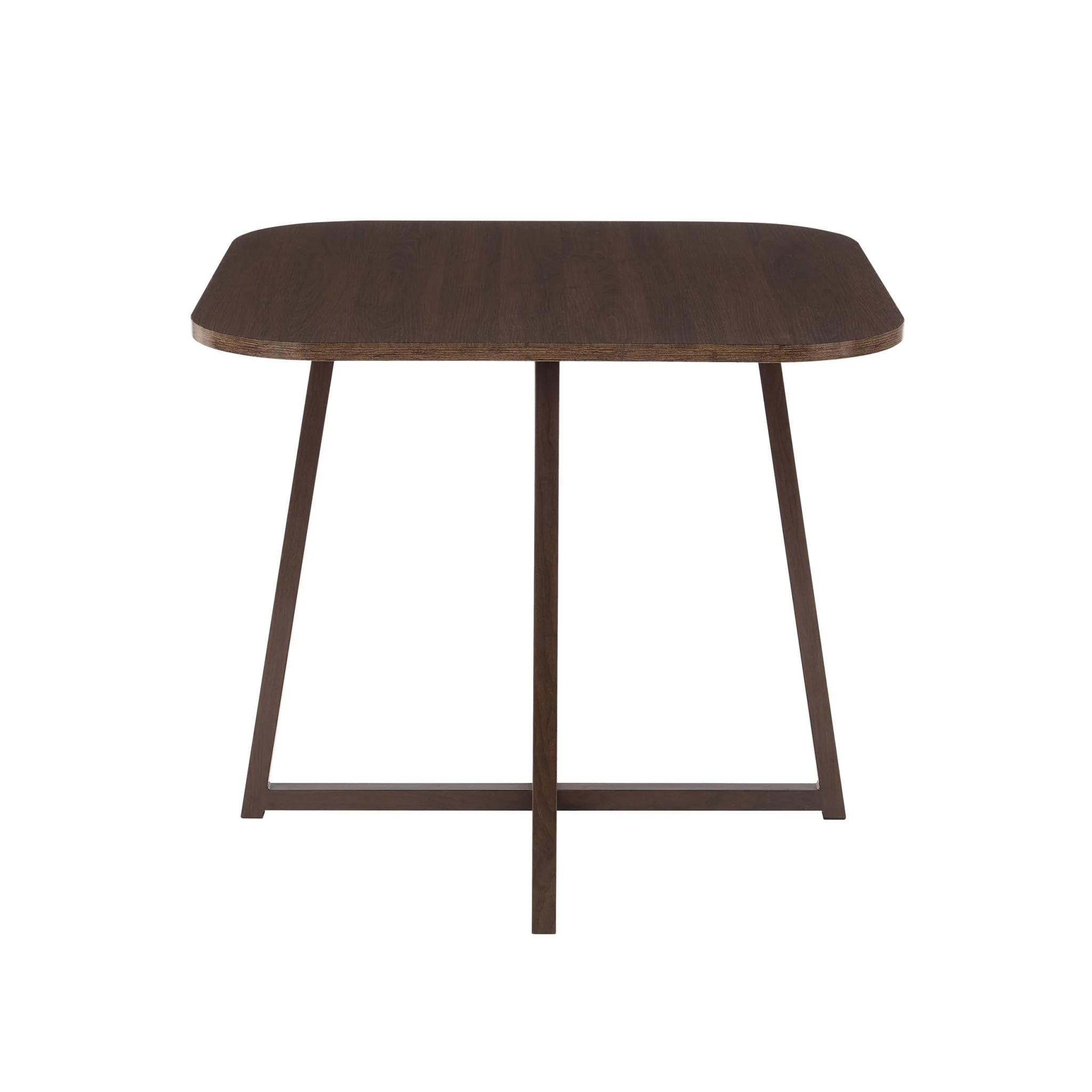 Ava Space Saver 4 Seater Dining Table and Chairs - Walnut/Stone - Image 9