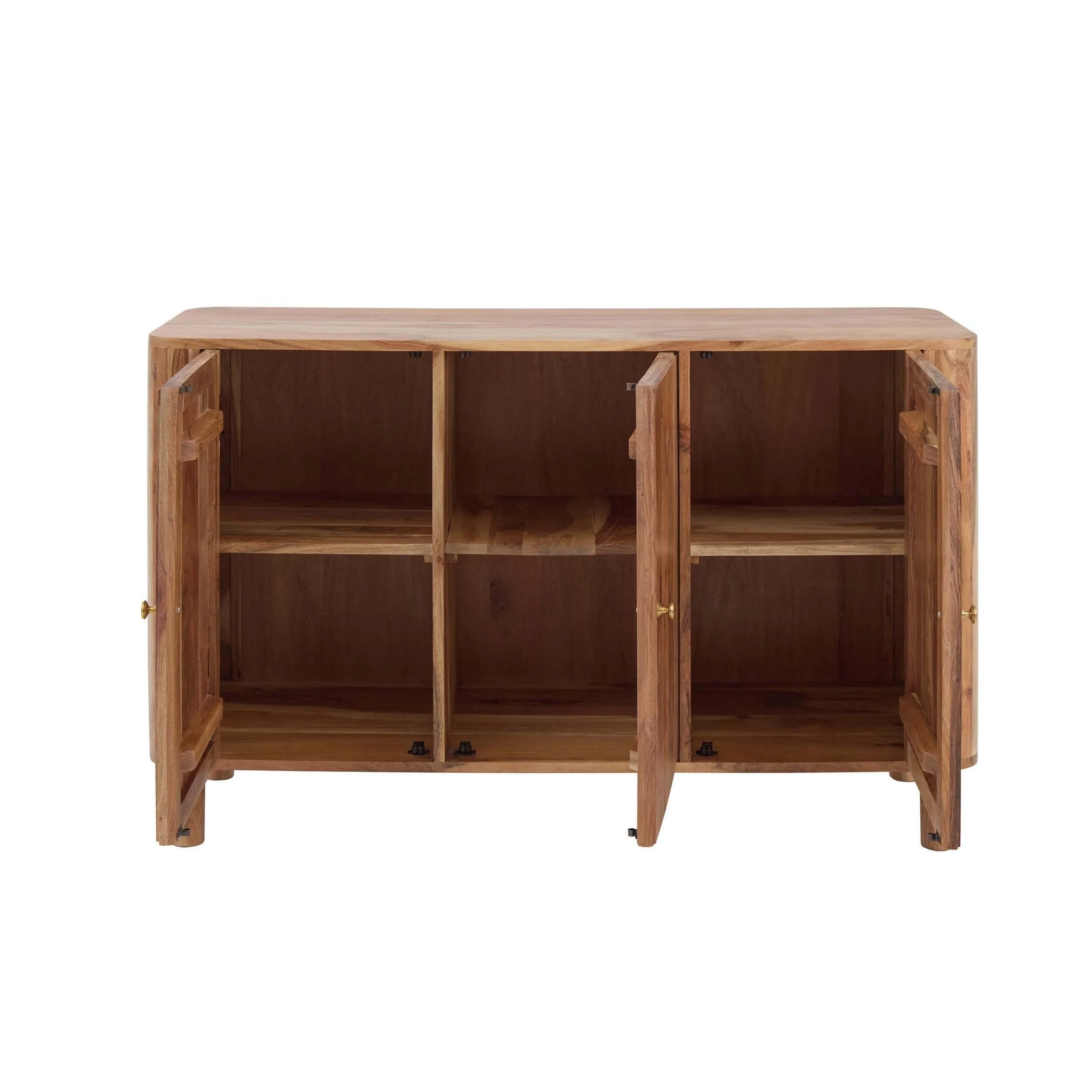 Avery Acacia Wood 3 Door Sideboard - Natural - Image 6