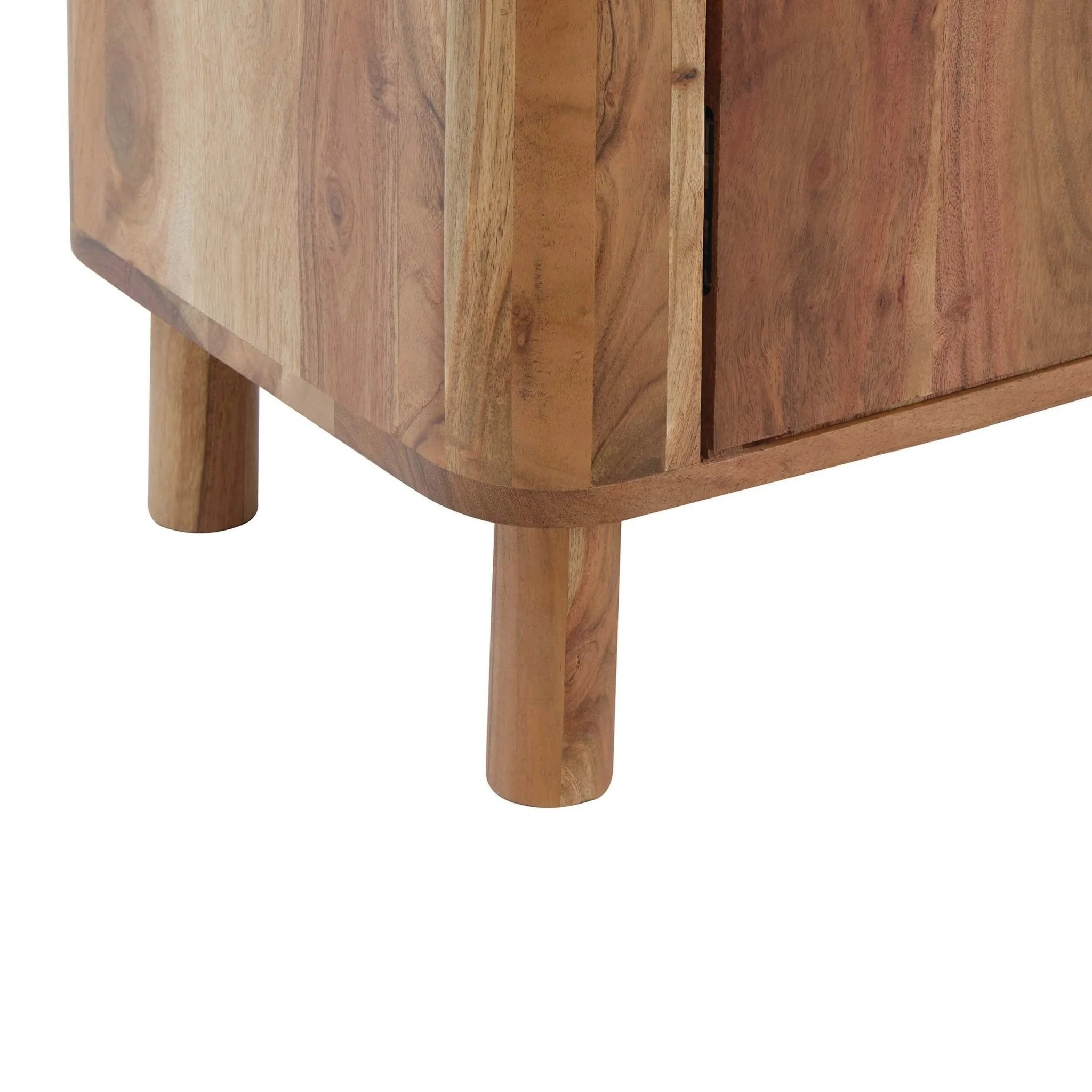 Avery Acacia Wood 3 Door Sideboard - Natural - Image 9