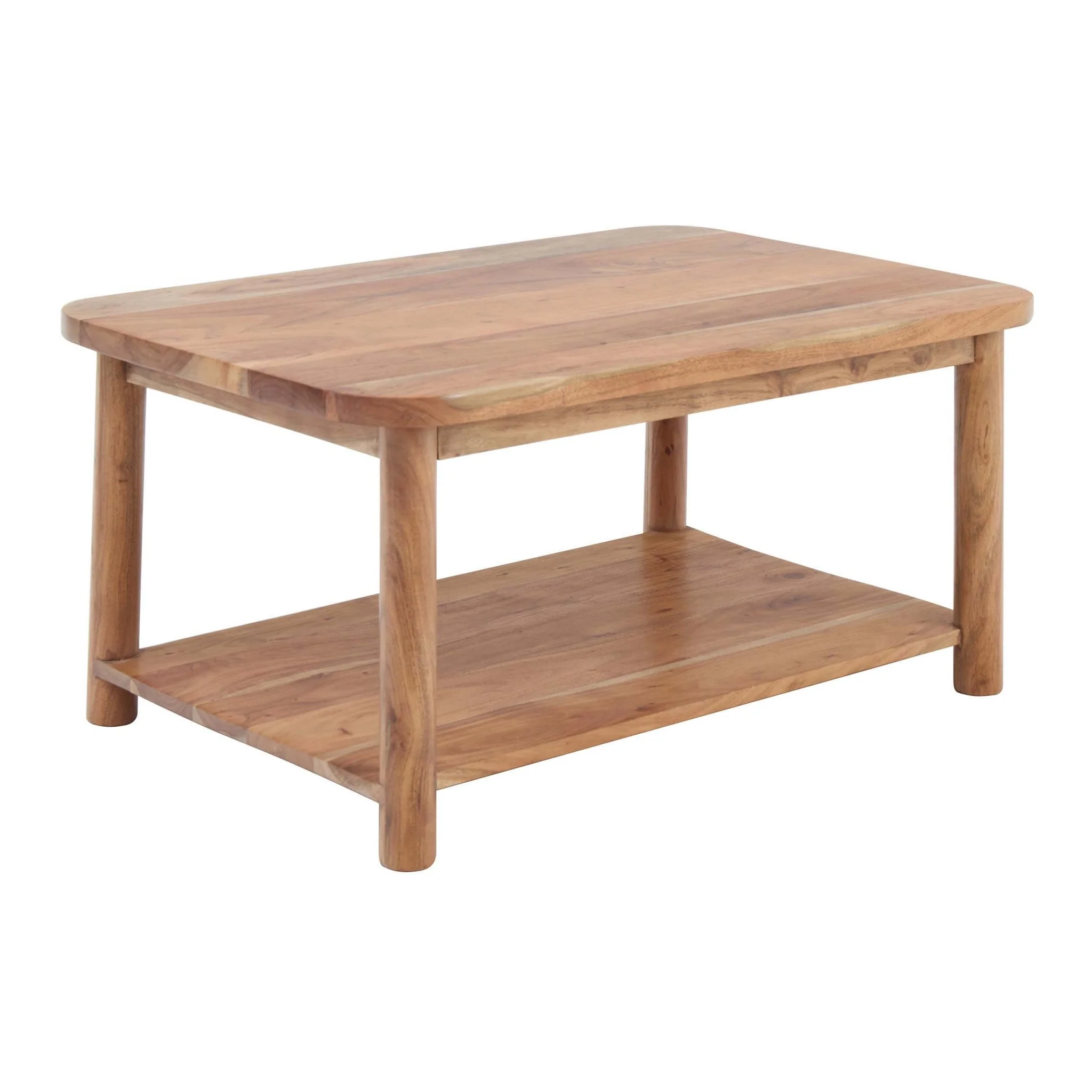 Avery Acacia Wood Coffee Table - Natural - Image 4