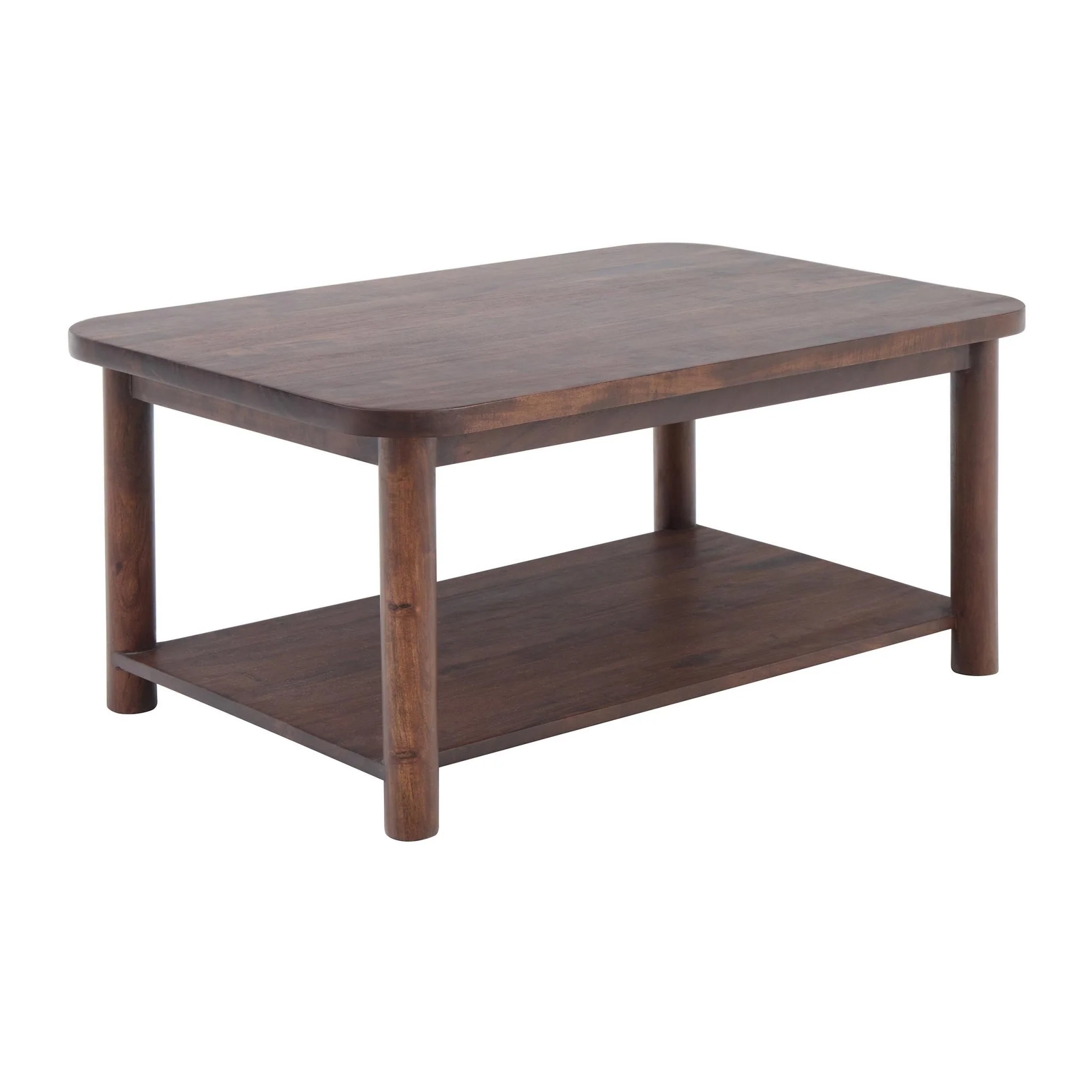 Avery Acacia Wood Coffee Table - Walnut - Image 4