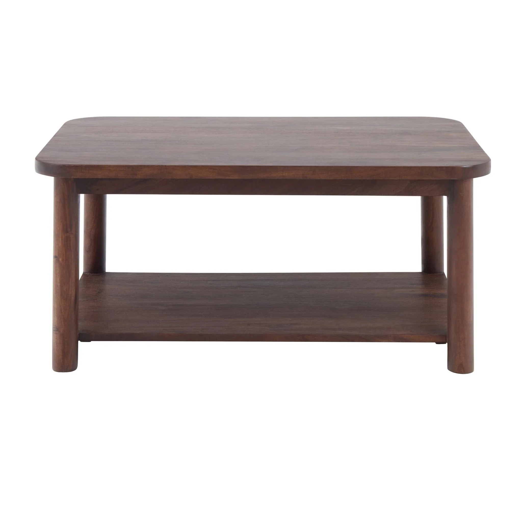 Avery Acacia Wood Coffee Table - Walnut - Image 6