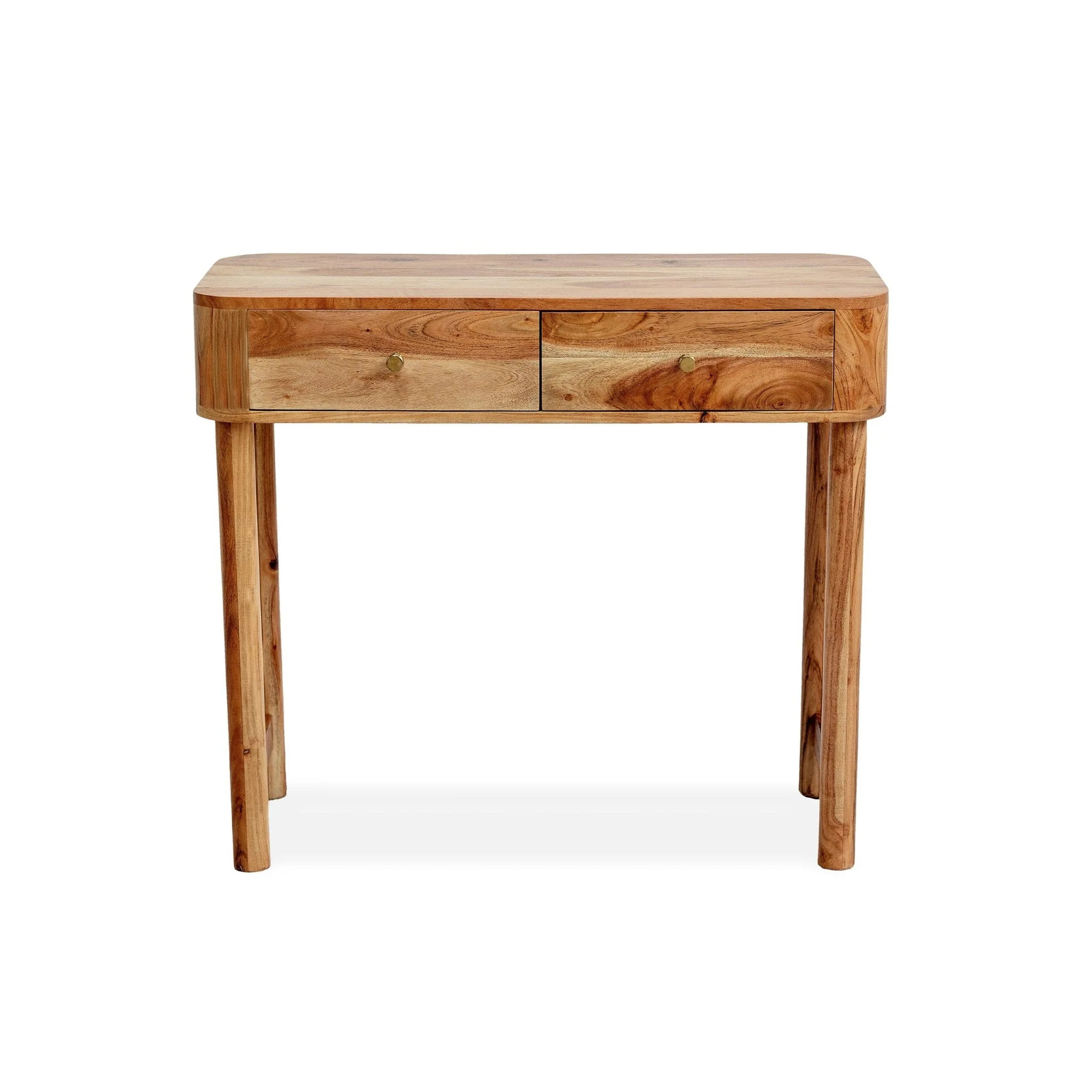 Avery Acacia Wood Dressing Table Console - Natural - Image 6