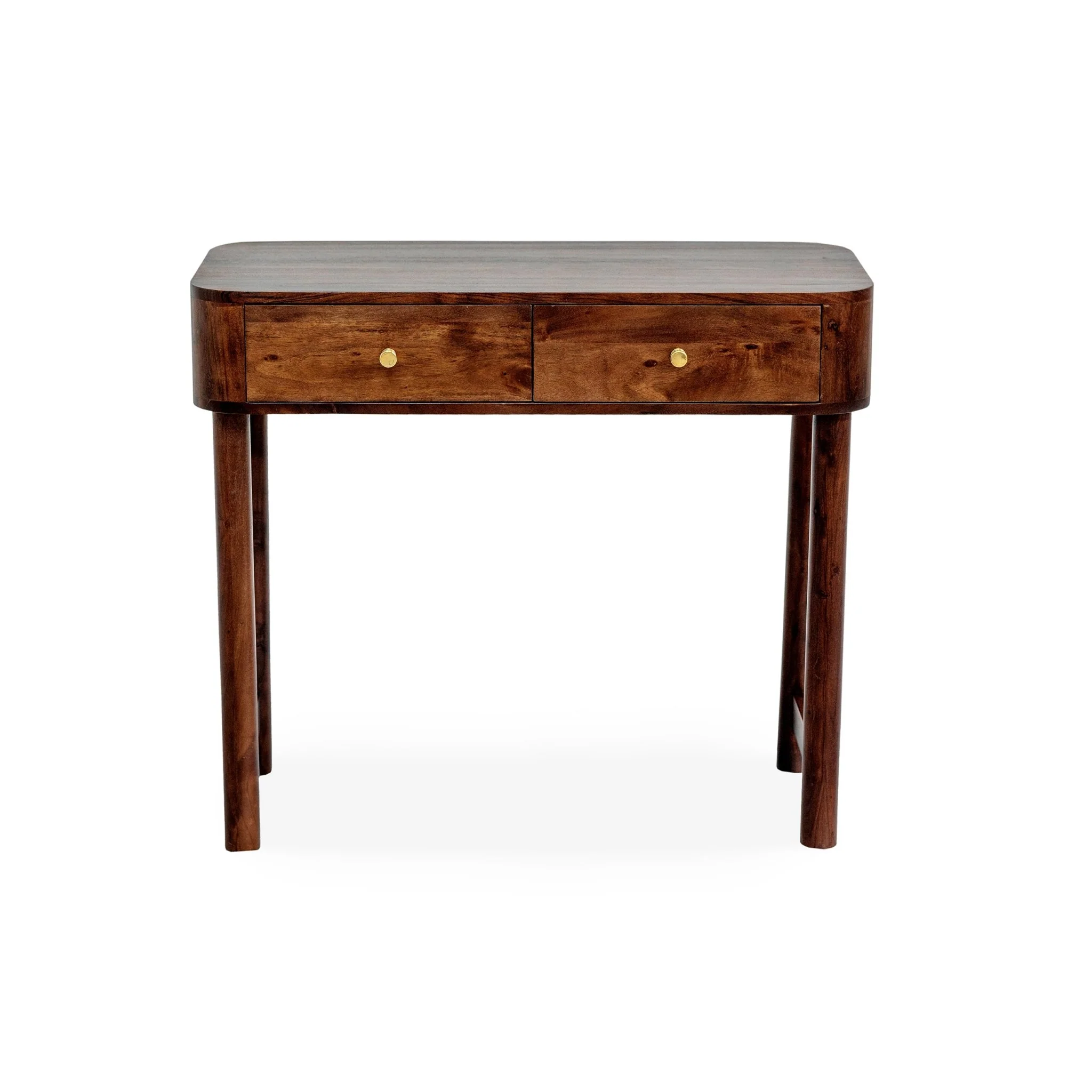 Avery Acacia Wood Dressing Table Console - Walnut - Image 6