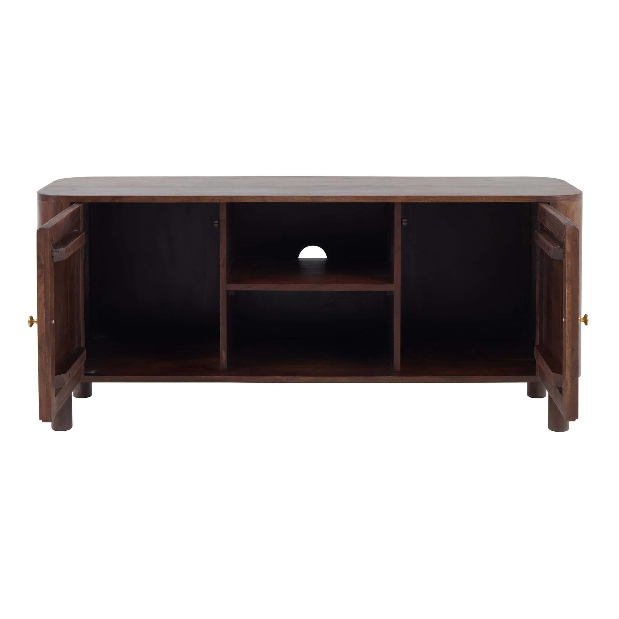 Avery Acacia Wood Tv Unit for TVs up to 50" - Walnut - Image 5