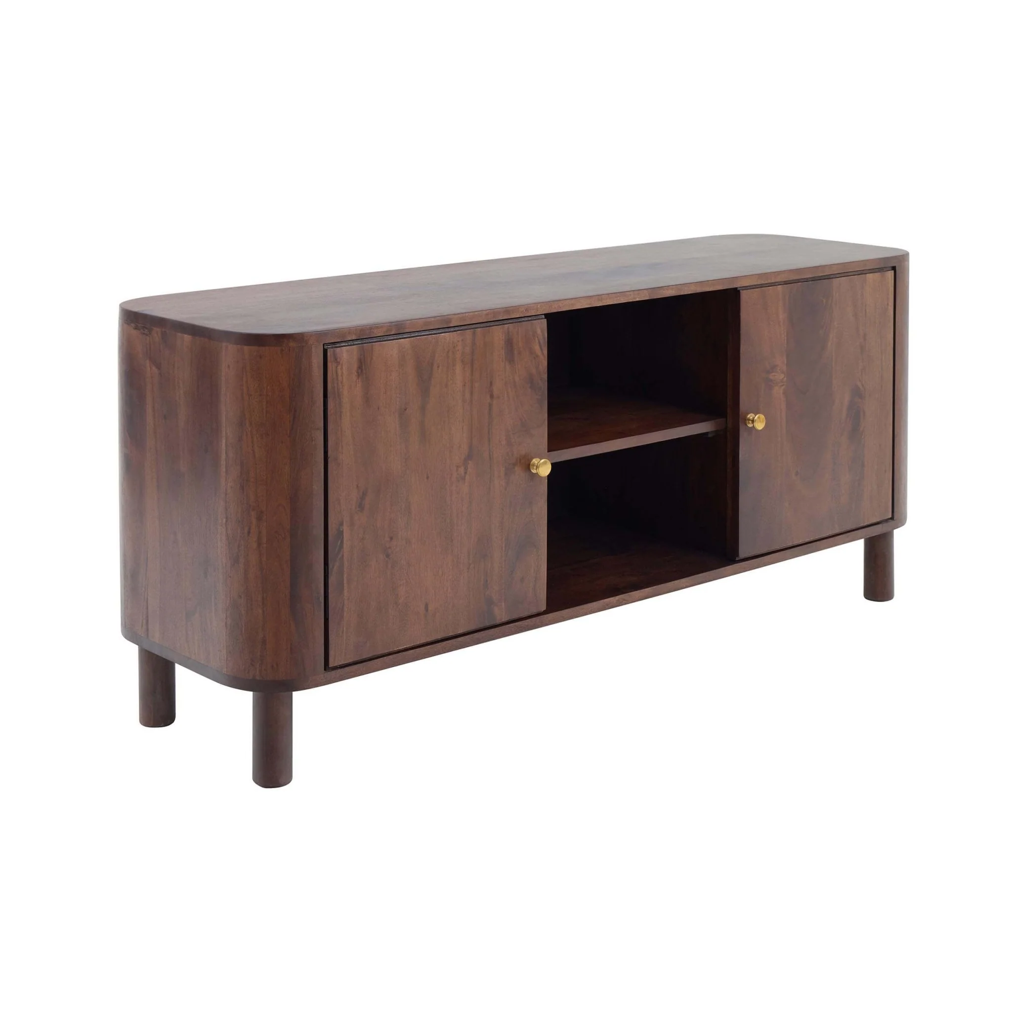 Avery Acacia Wood Tv Unit for TVs up to 50" - Walnut - Image 6