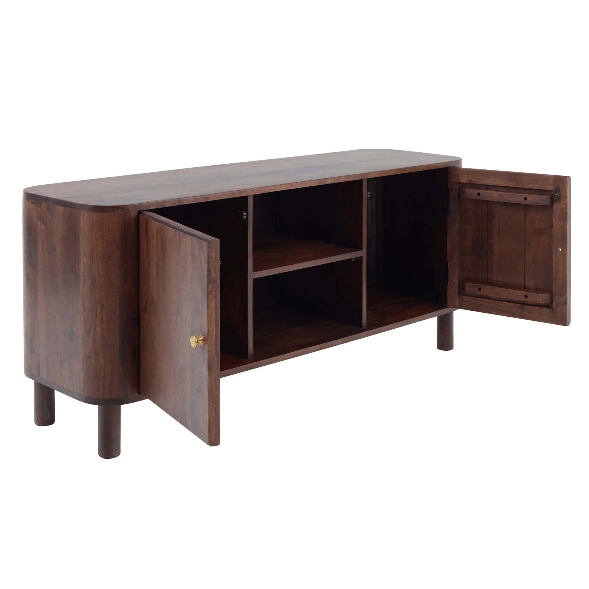 Avery Acacia Wood Tv Unit for TVs up to 50" - Walnut - Image 7