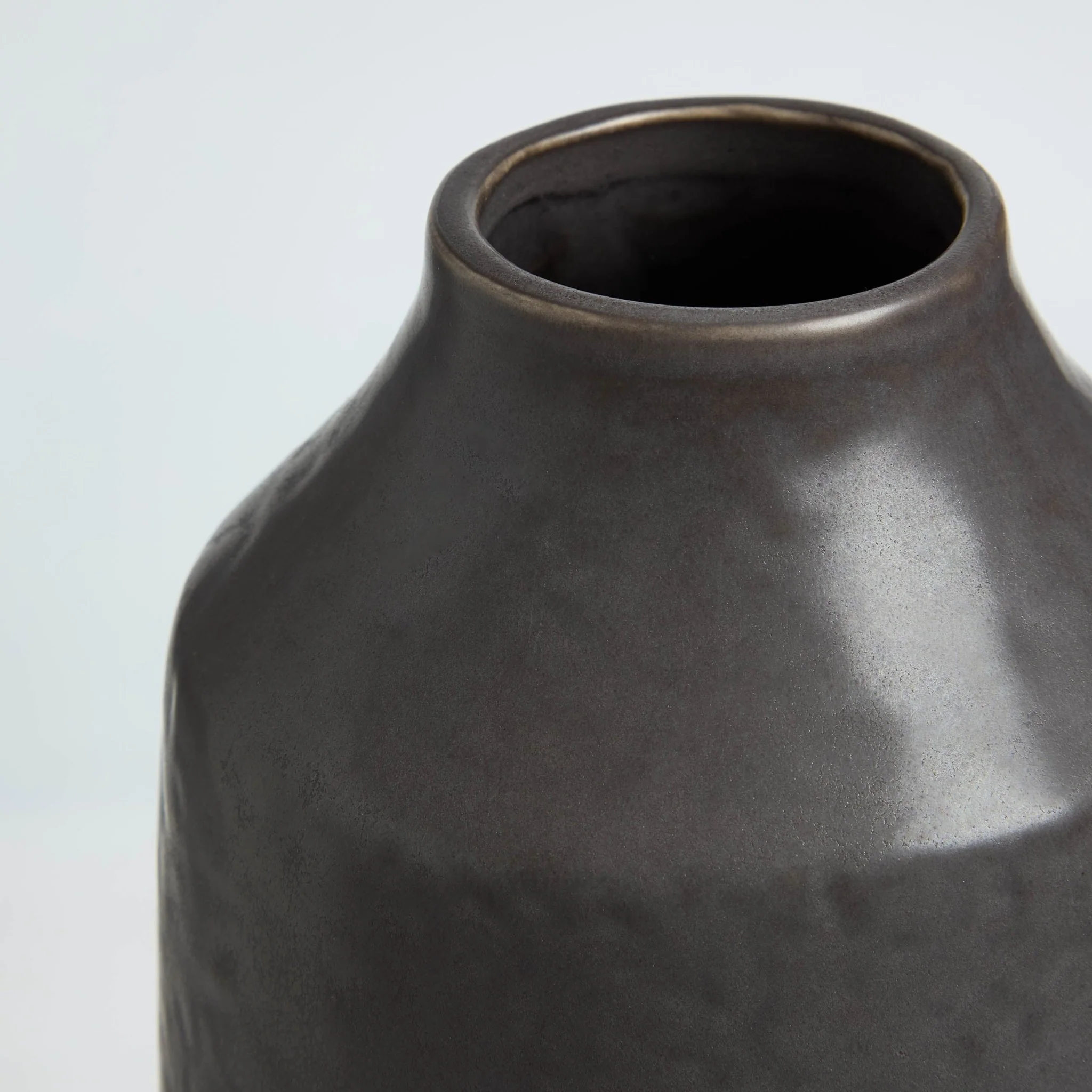 Azalea Matt Effect Vase - Charcoal - Image 5