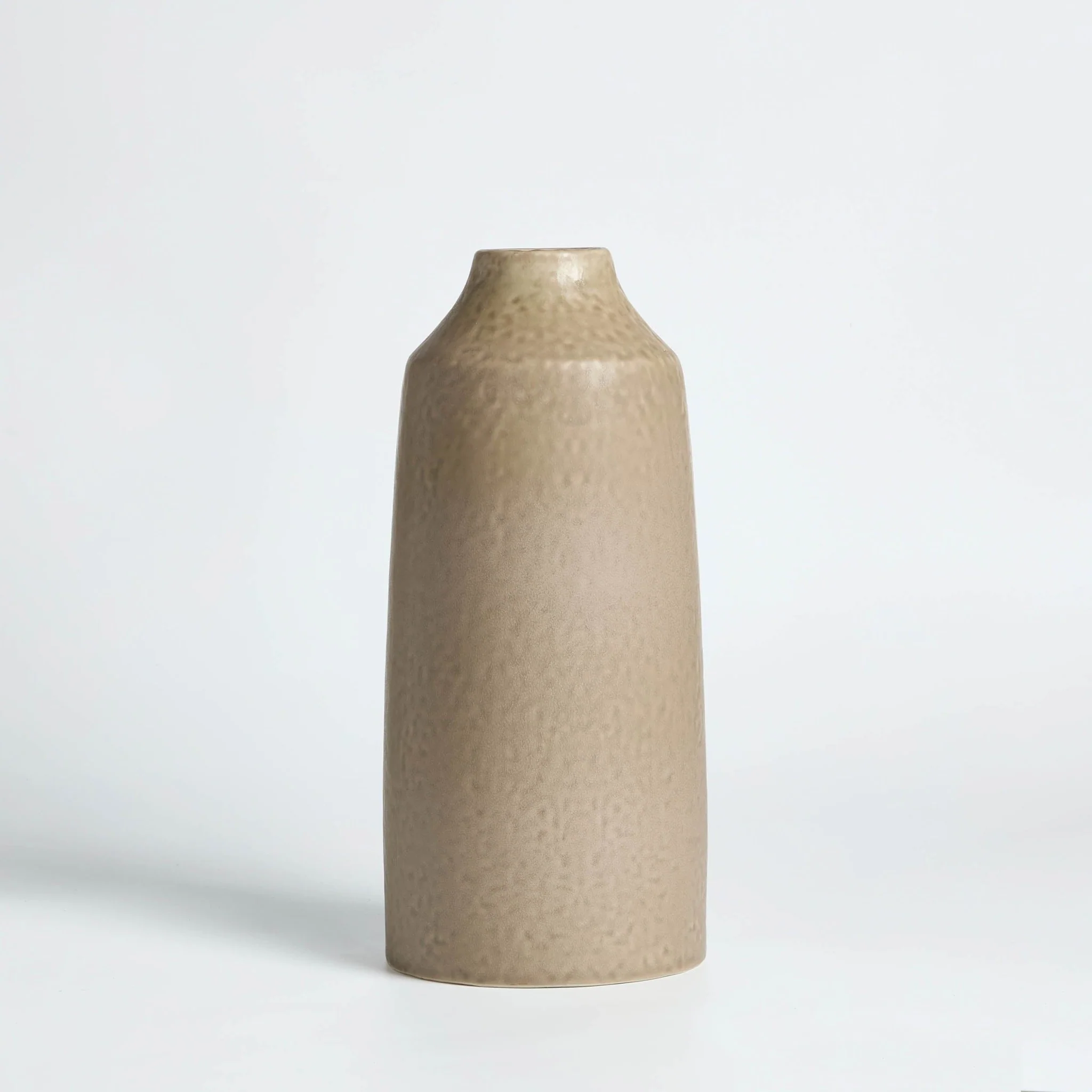 Azalea Matt Effect Vase - Taupe - Image 3