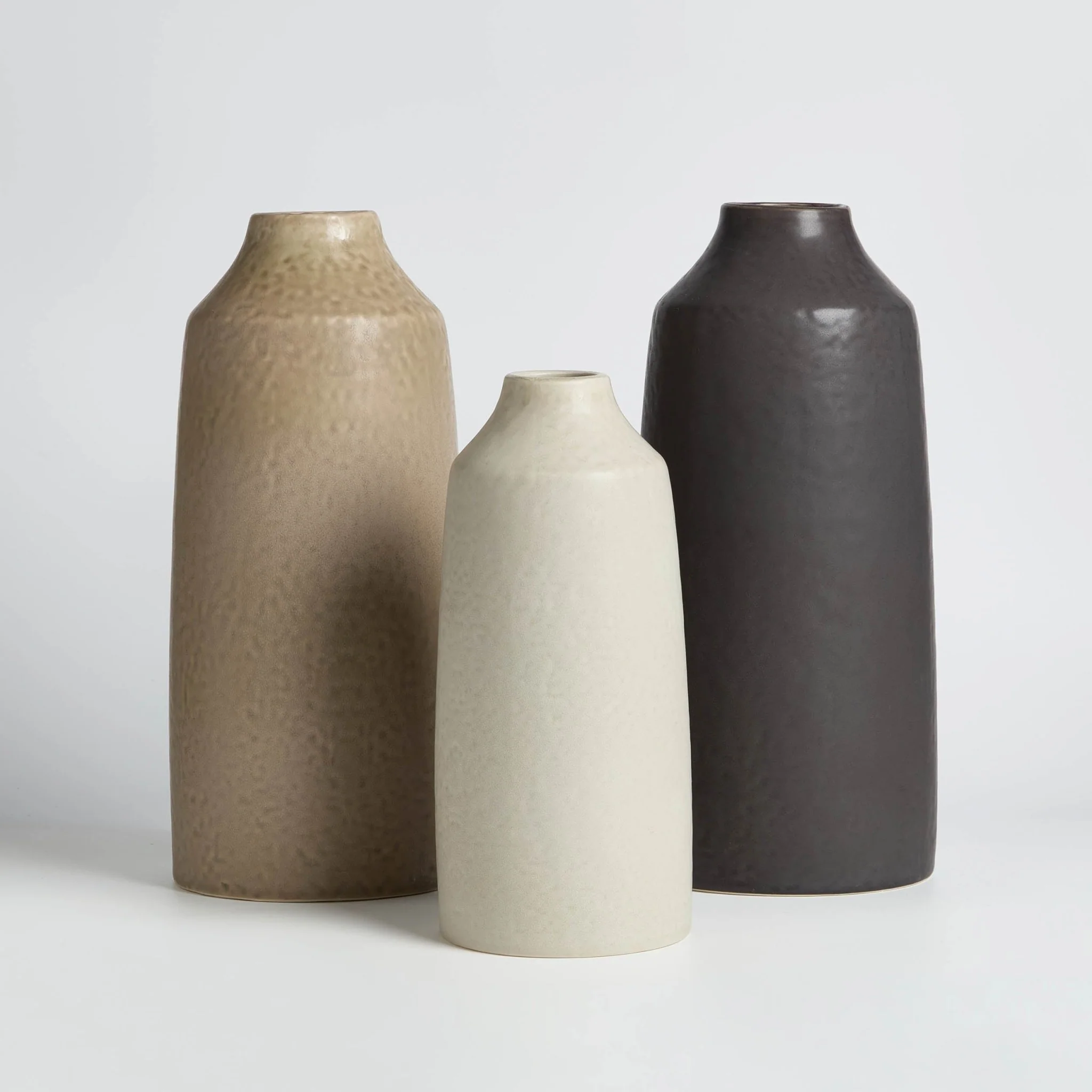 Azalea Matt Effect Vase - Taupe - Image 4