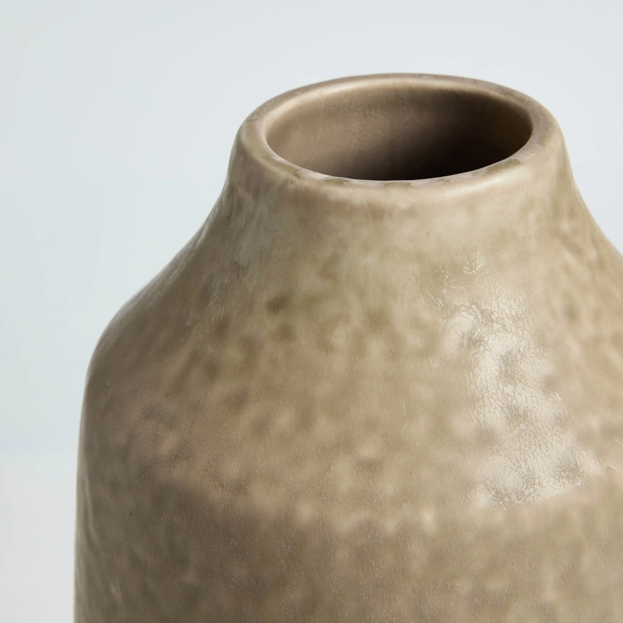 Azalea Matt Effect Vase - Taupe - Image 5