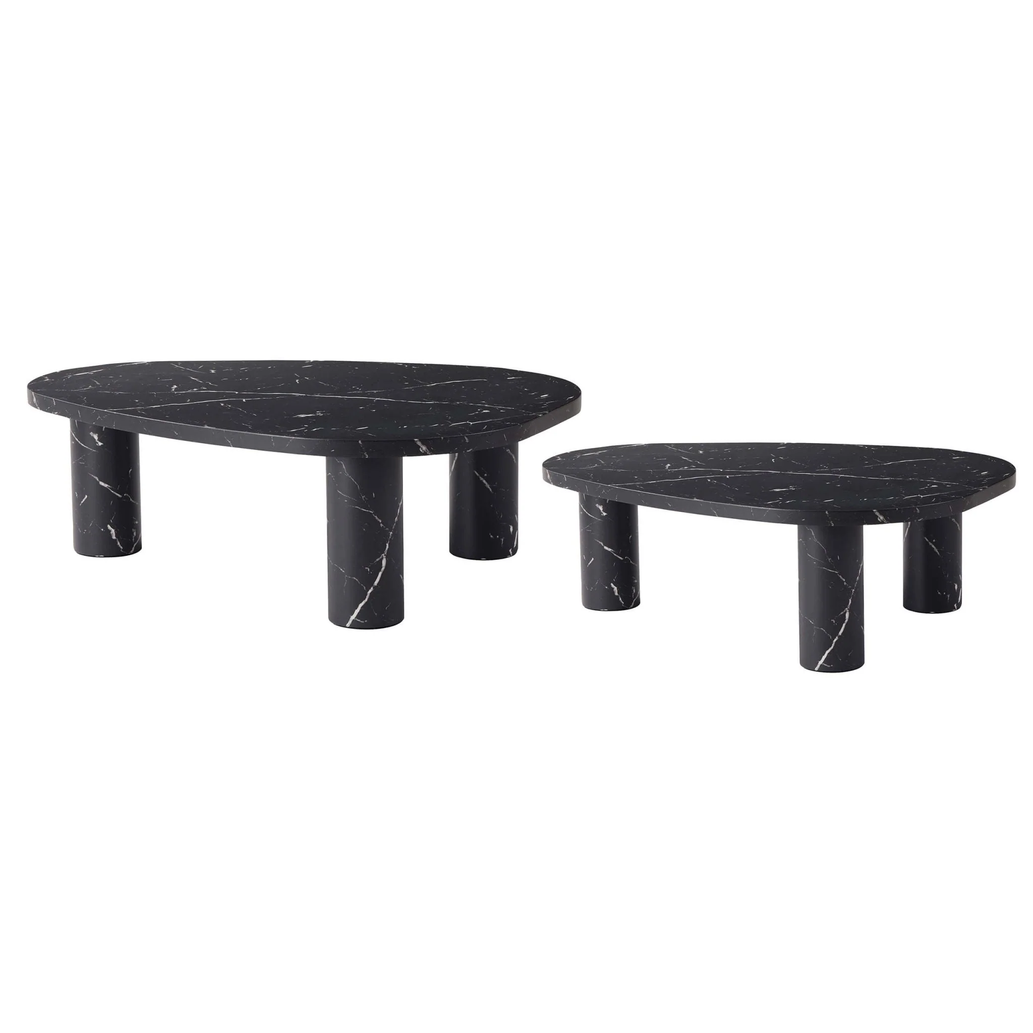 Azra Nesting Coffee Tables - Black Marble Effect - Image 5