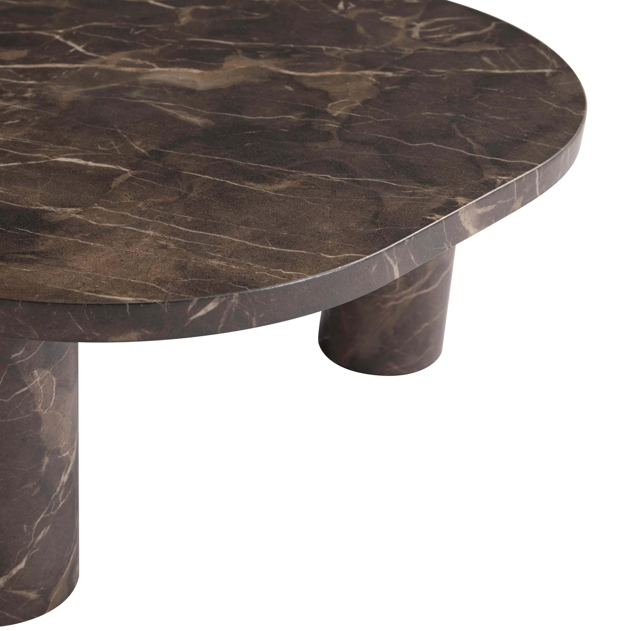 Azra Nesting Coffee Tables - Brown Marble Effect - Image 7