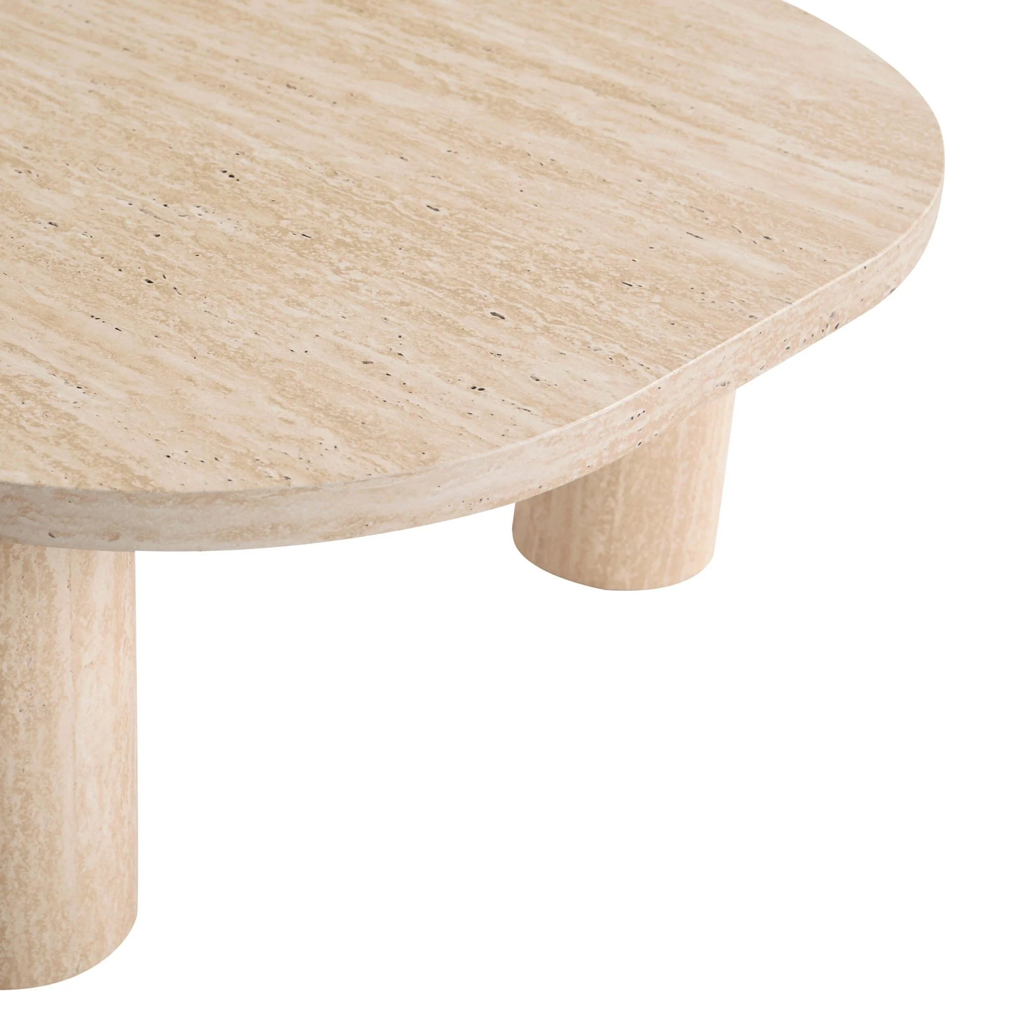Azra Nesting Coffee Tables - Travertine Marble Effect - Image 6
